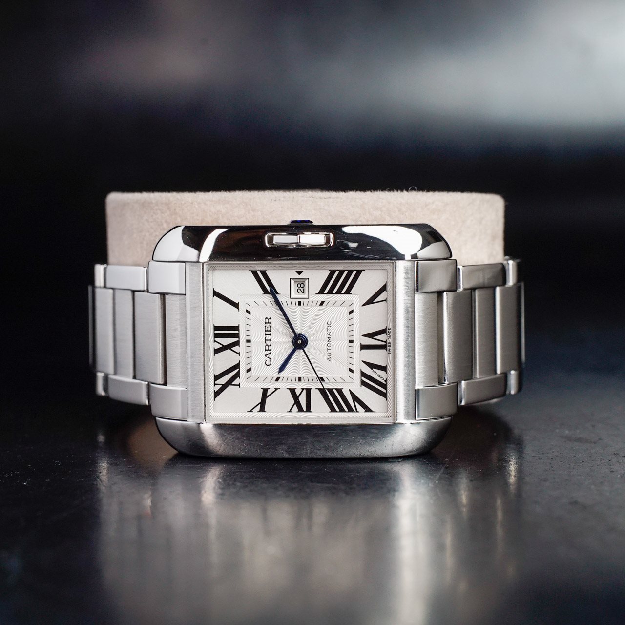 Cartier Tank Anglaise acier 2