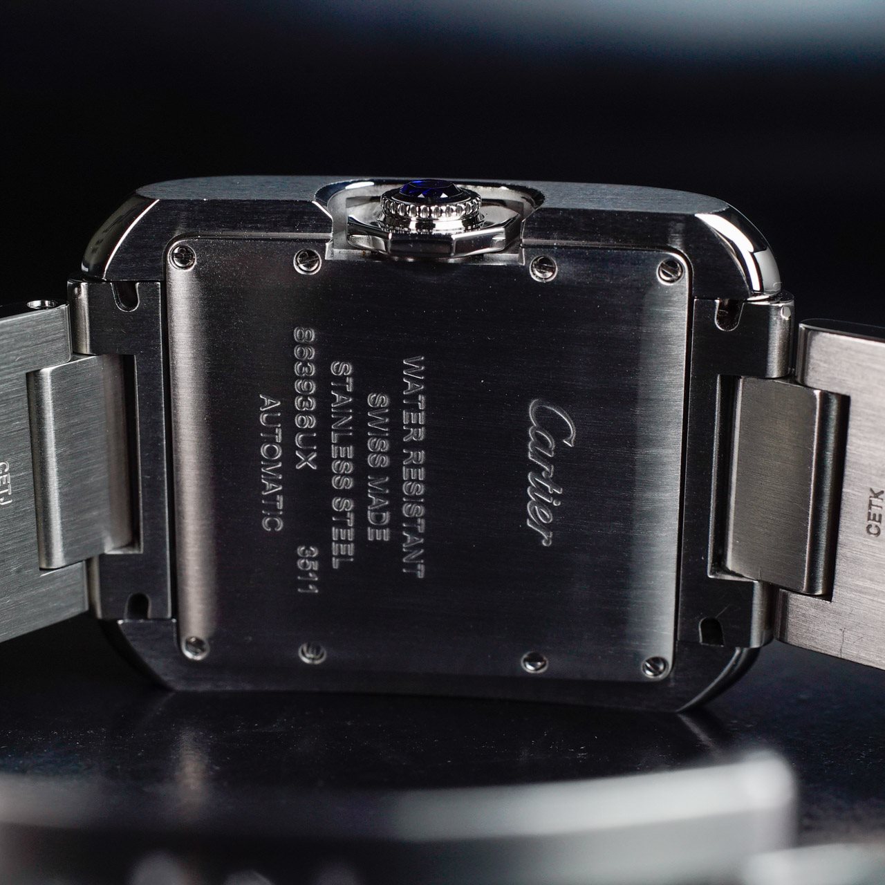 Cartier Tank Anglaise acier 11