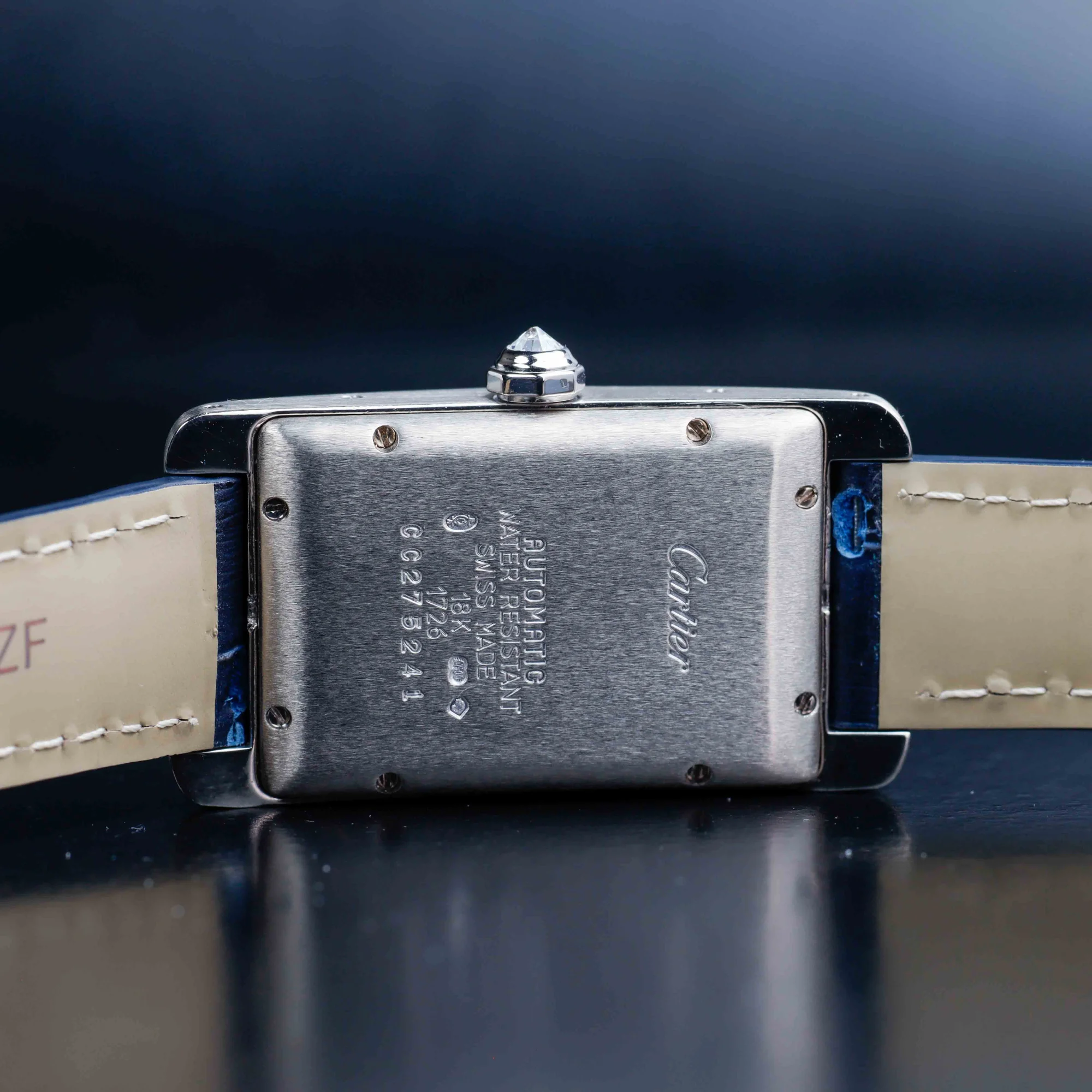 Cartier Tank Américaine With Natural Diamonds Customization oro bianco 9