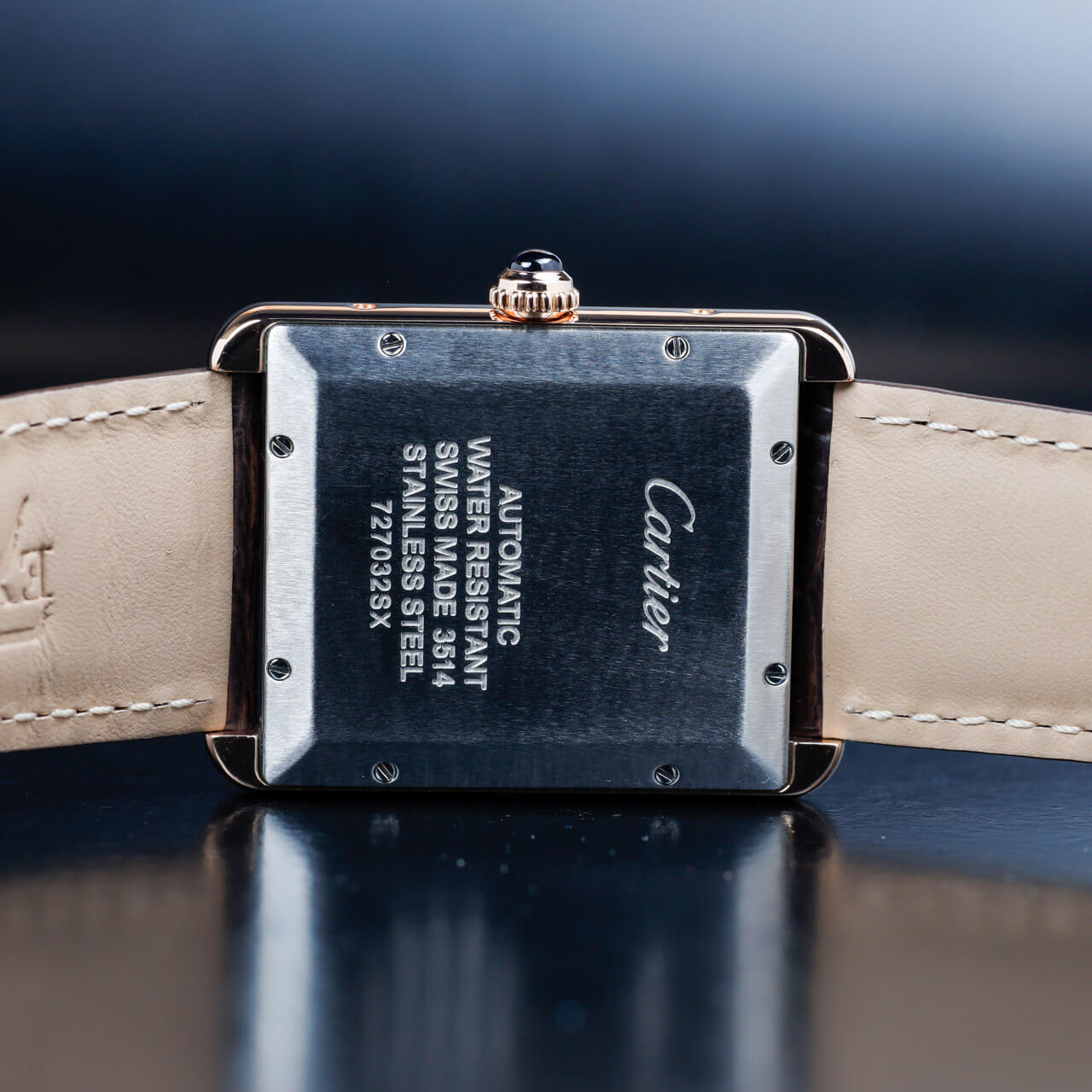 Exel Watches Tank Solo XL with natural diamonds customization 9