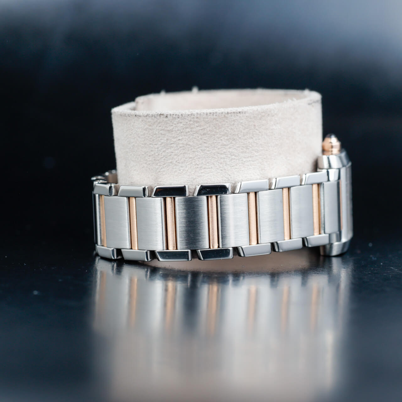 Cartier Tank Française steel/pink gold 5