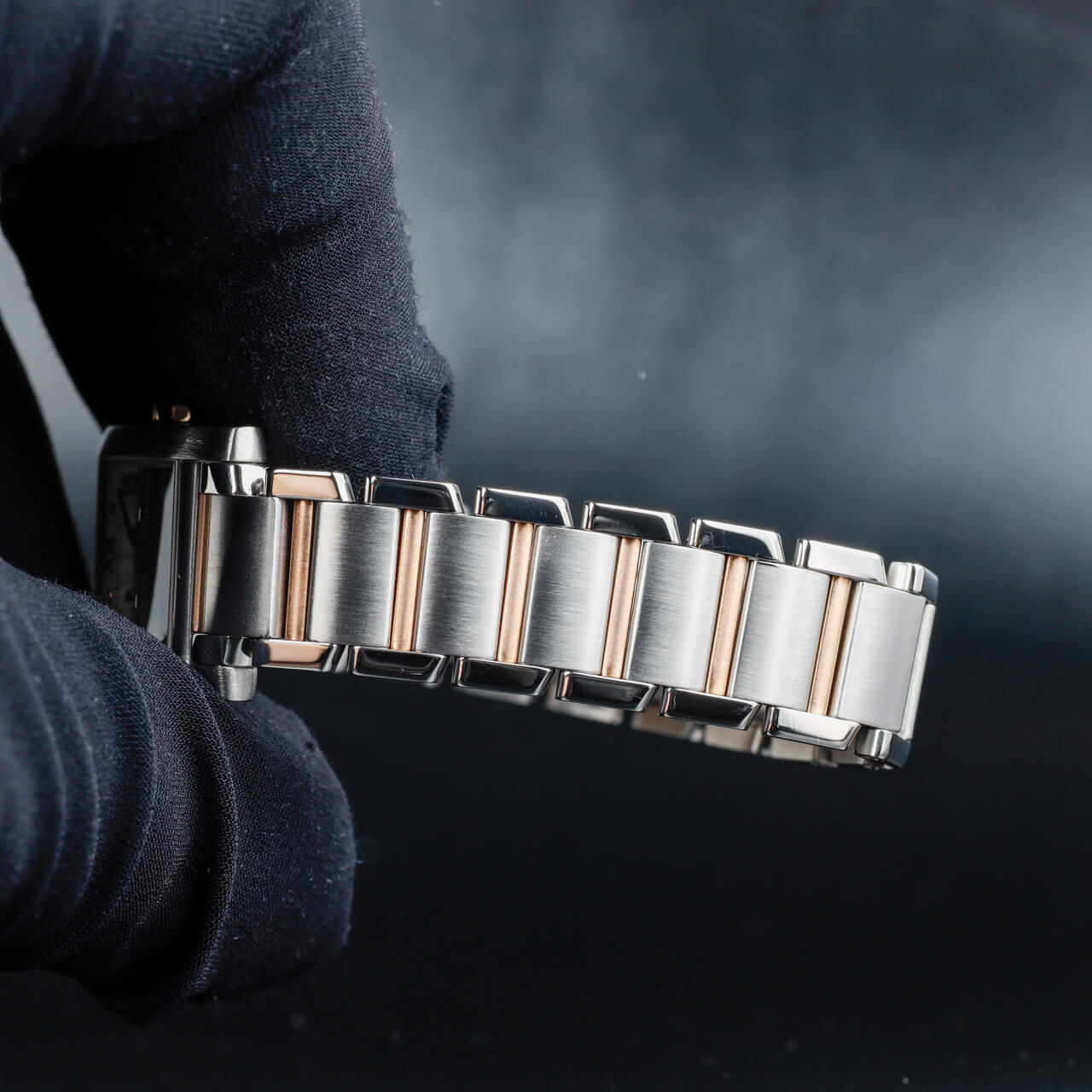 Cartier Tank Française steel/pink gold 9
