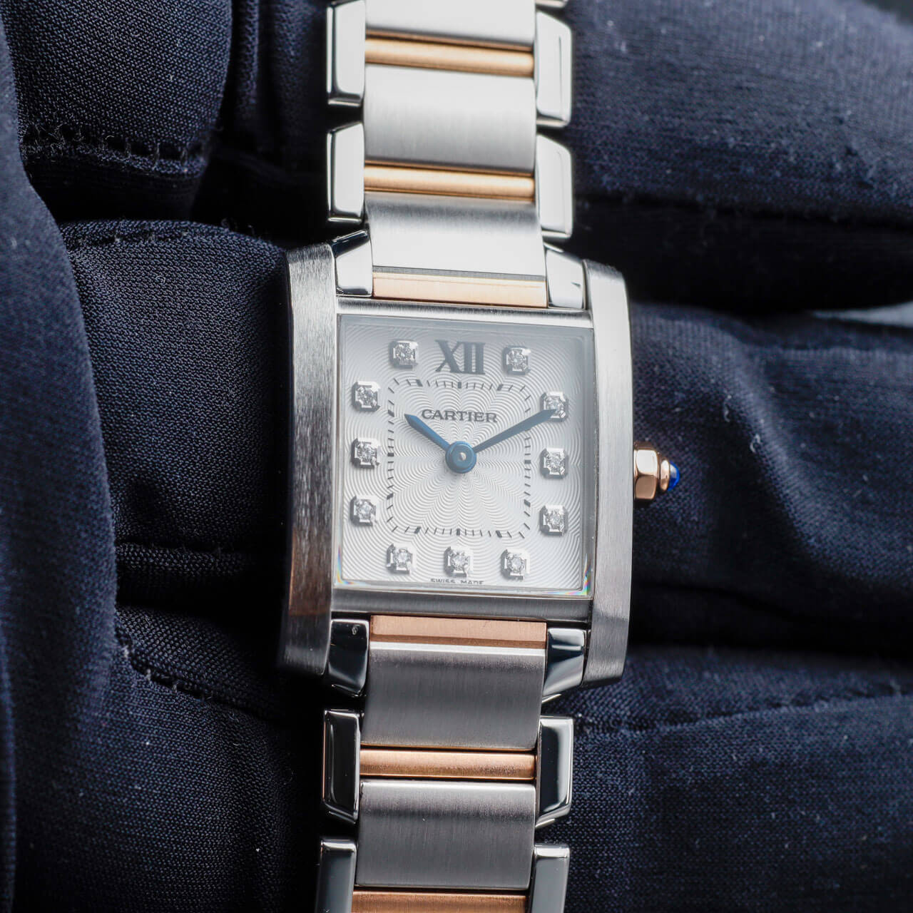 Cartier Tank Française steel/pink gold 10