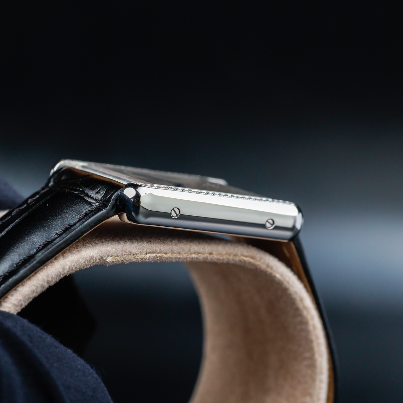Cartier Tank Solo With Natural Diamonds Customization steel 6