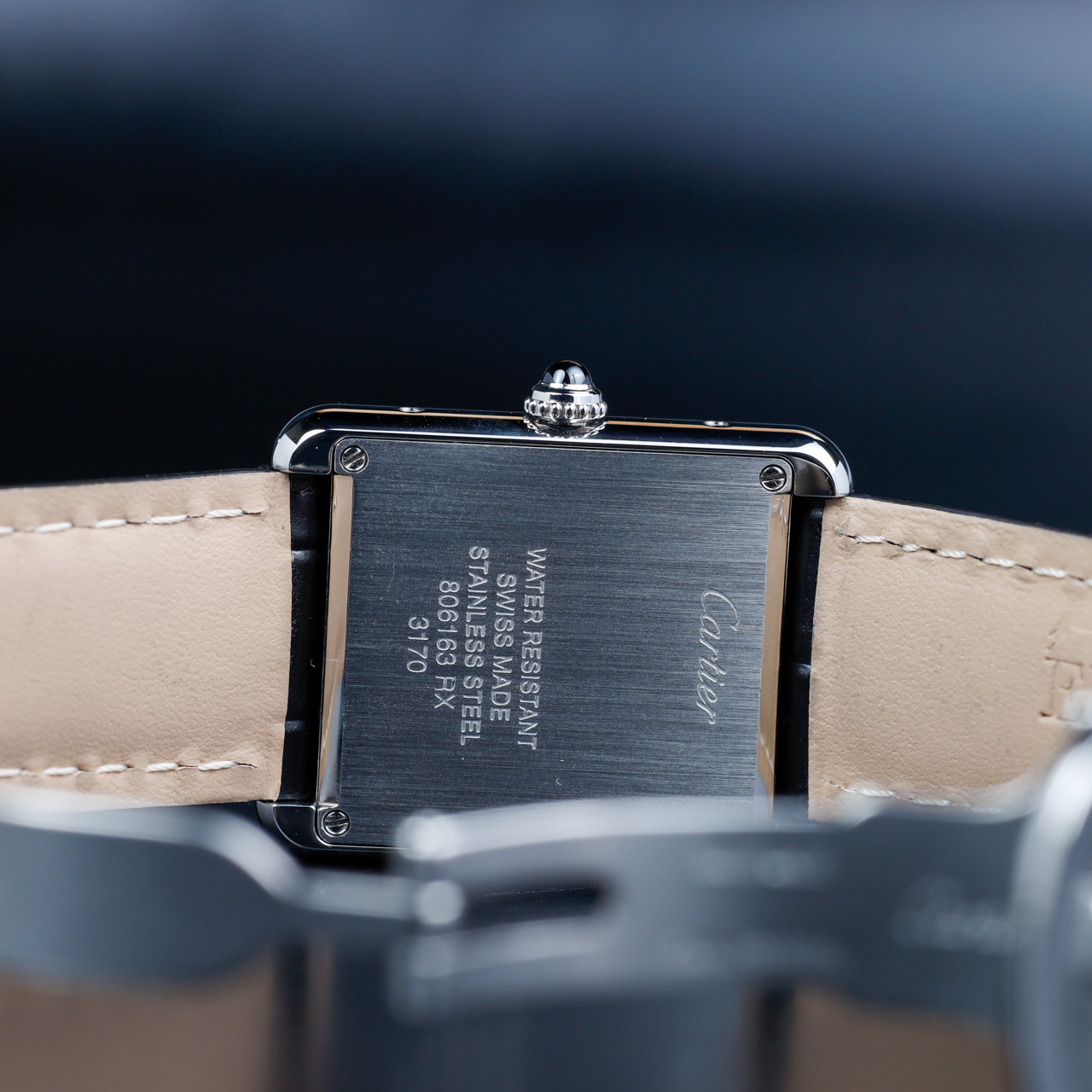 Cartier Tank Solo With Natural Diamonds Customization steel 9