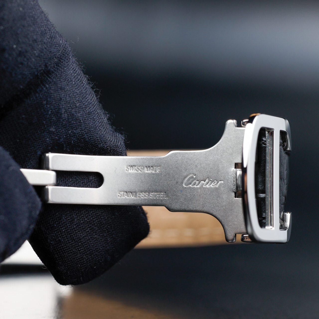 Cartier Tank Solo With Natural Diamonds Customization steel 10