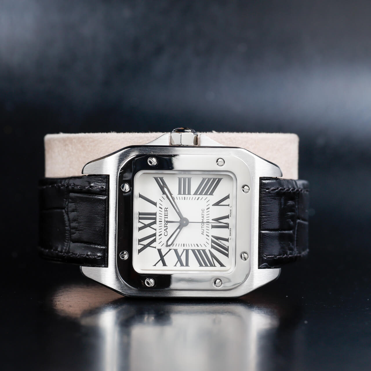 Cartier Santos 100 stahl 2