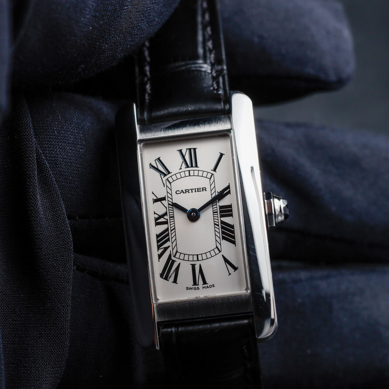 Cartier Tank Amèricaine stahl 8