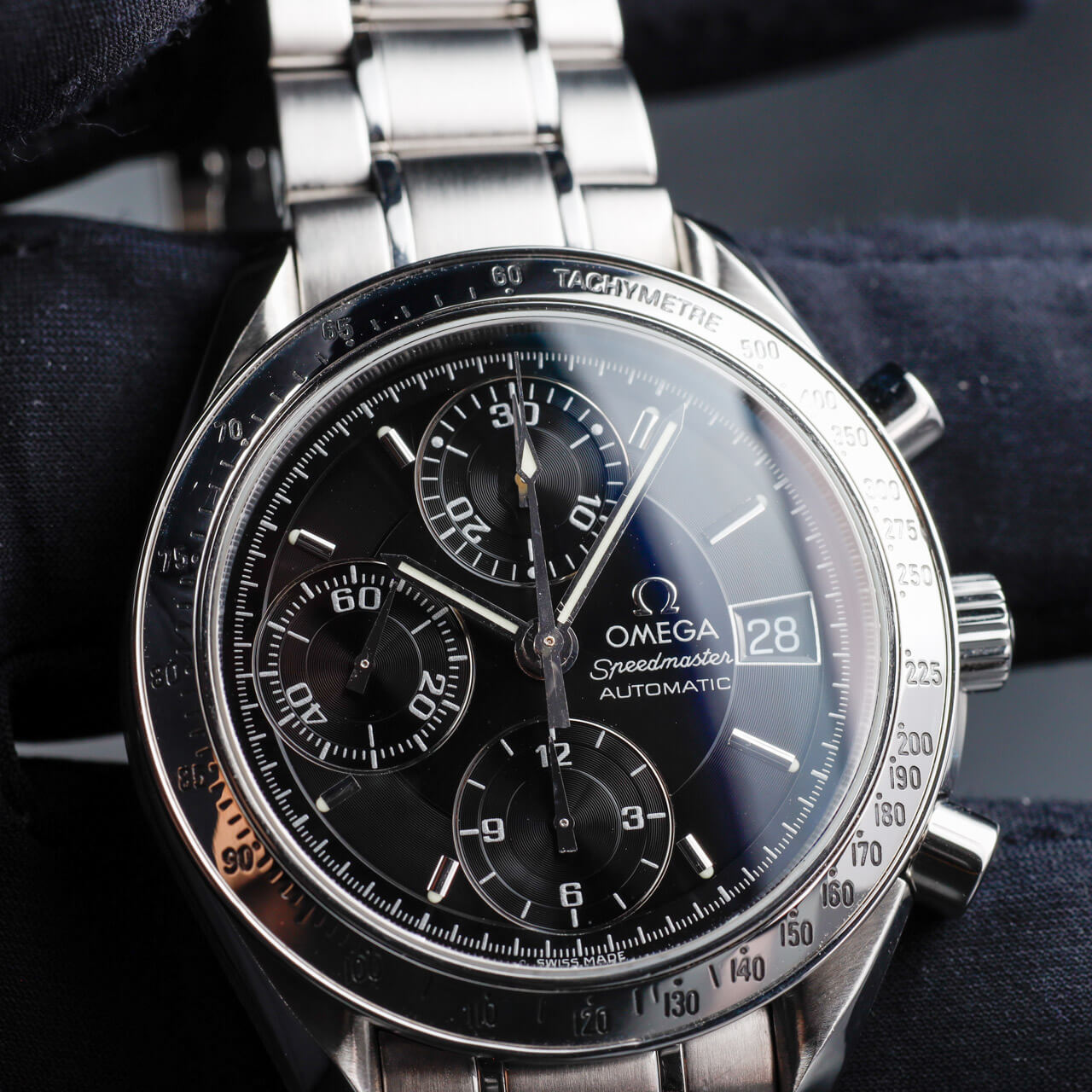 Omega Speedmaster Date acciaio 9