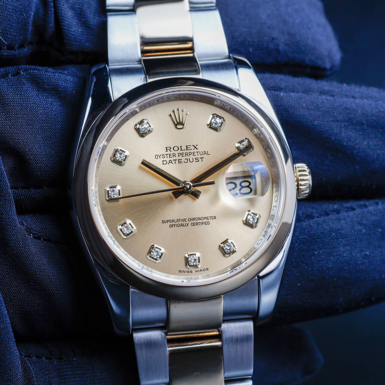 Rolex Datejust 36 acier/or jaune 10