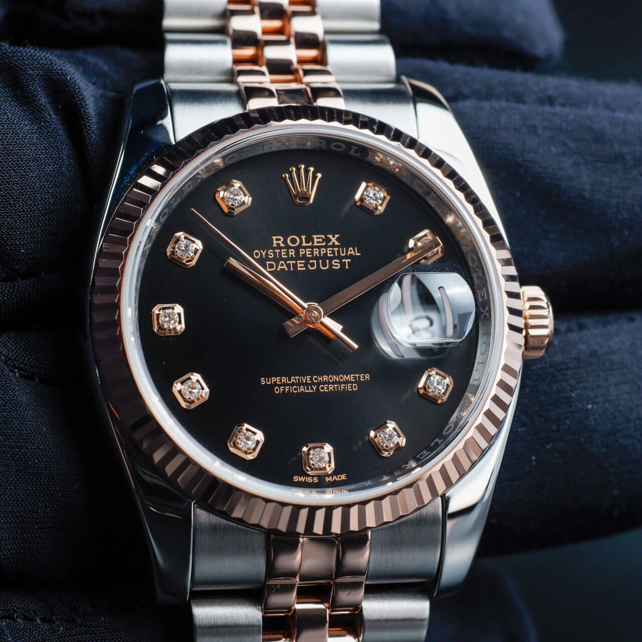 Rolex Datejust 36 steel/pink gold 9