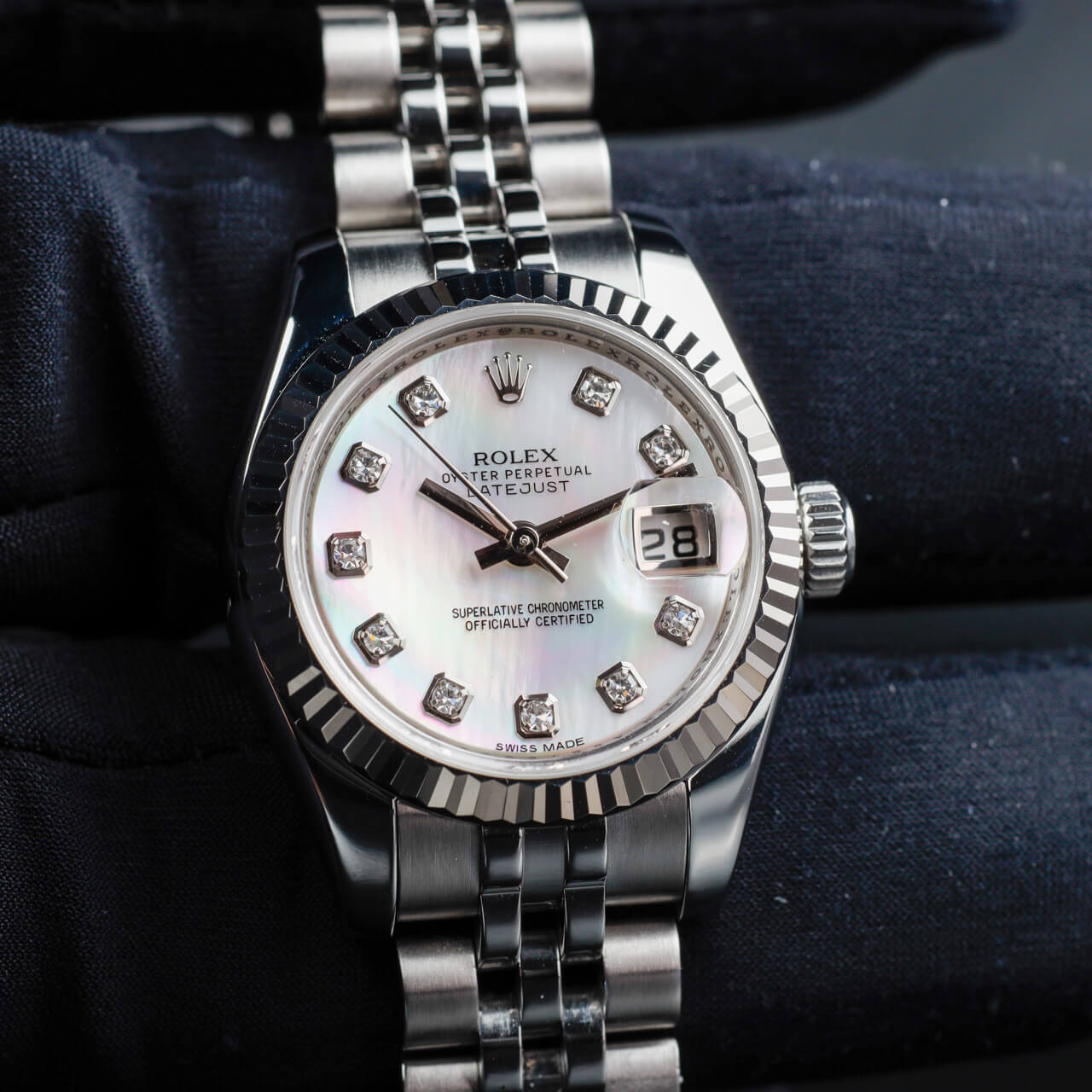 Rolex Lady-datejust 26 acier/or blanc 10