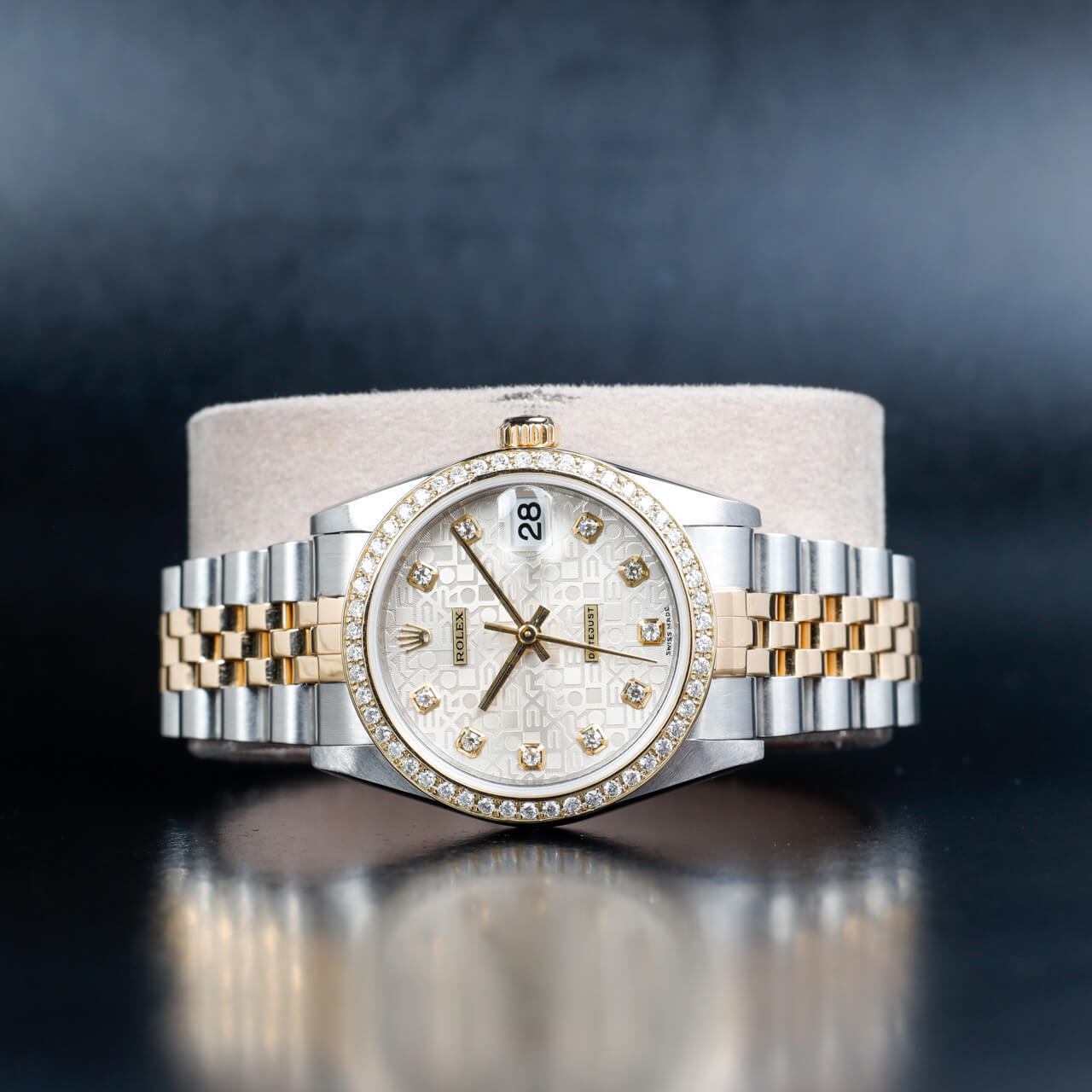 Rolex Datejust 31 Mit Natürlichen Diamanten Personalisierung stahl/gelbgold 2