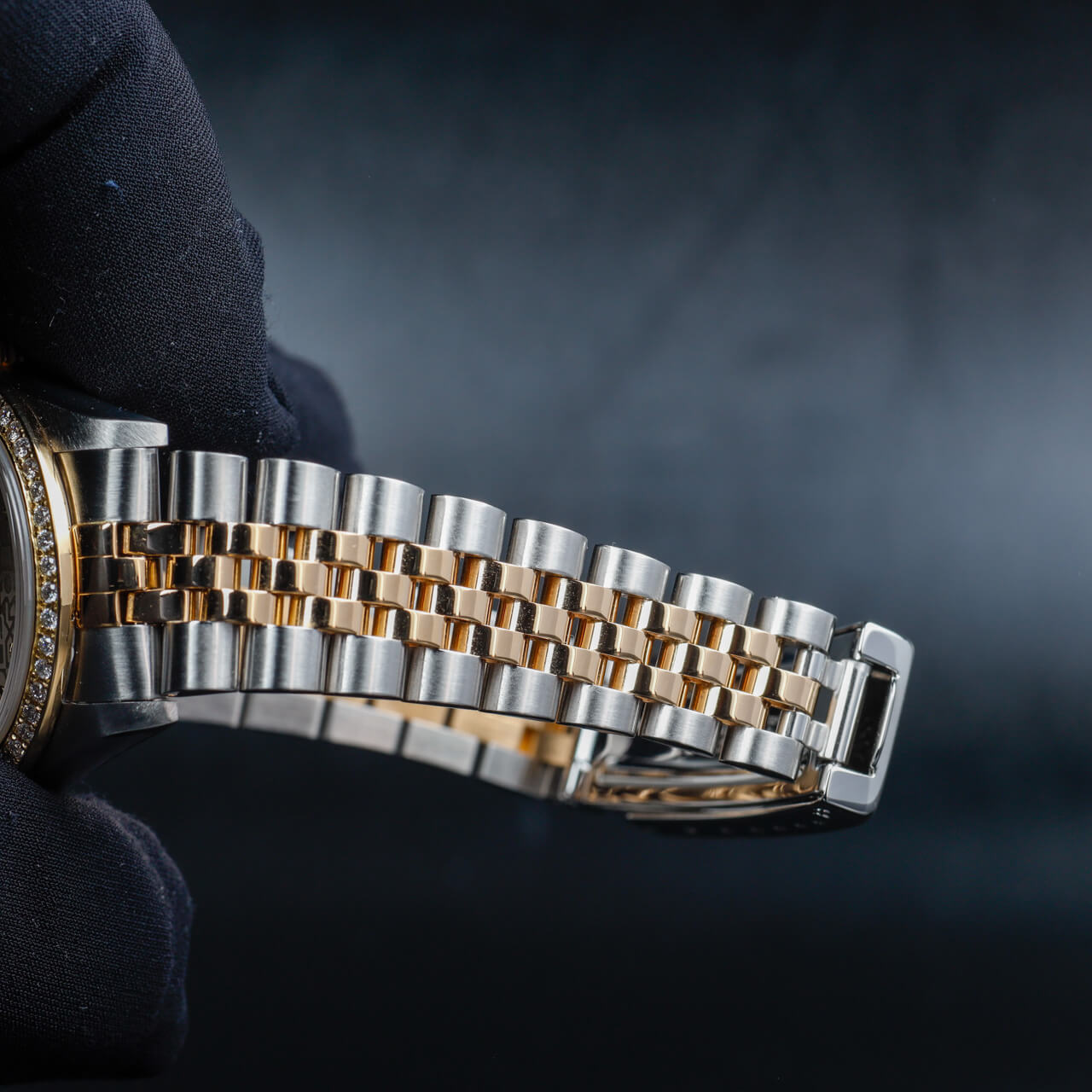 Rolex Datejust 31 Mit Natürlichen Diamanten Personalisierung stahl/gelbgold 9