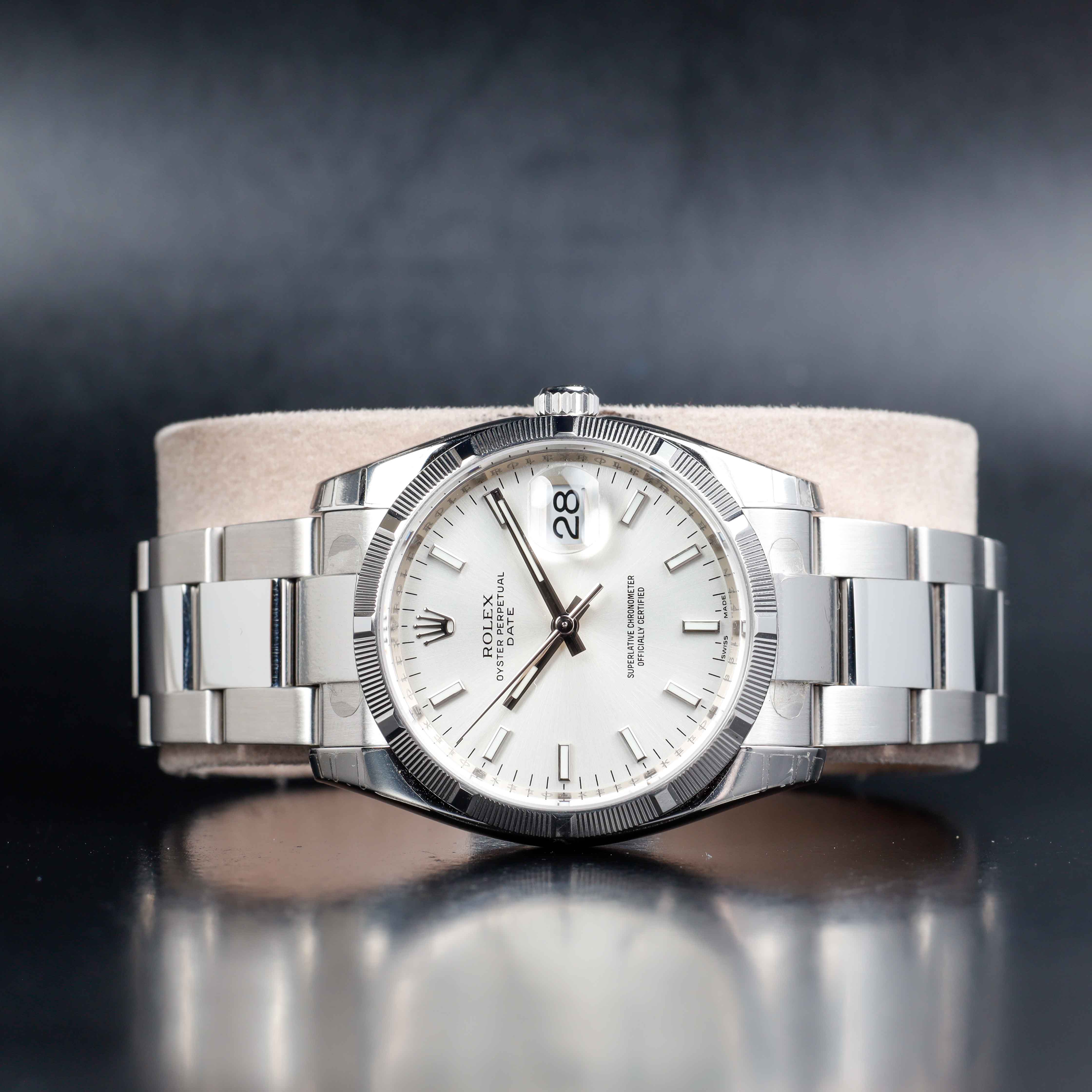 Rolex Oyster Perpetual Date 34 nos Zustand stahl 9