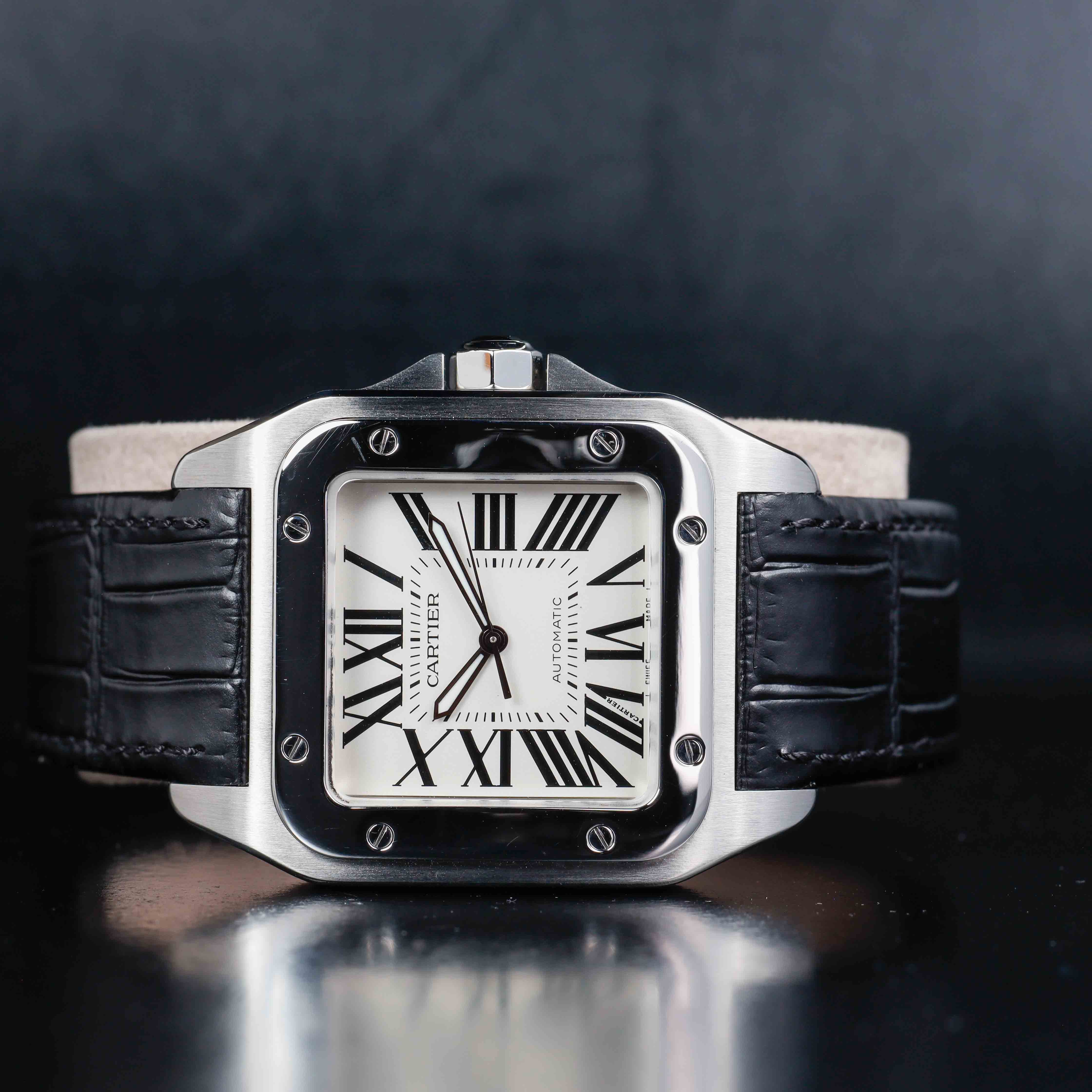 Cartier Santos 100 acciaio