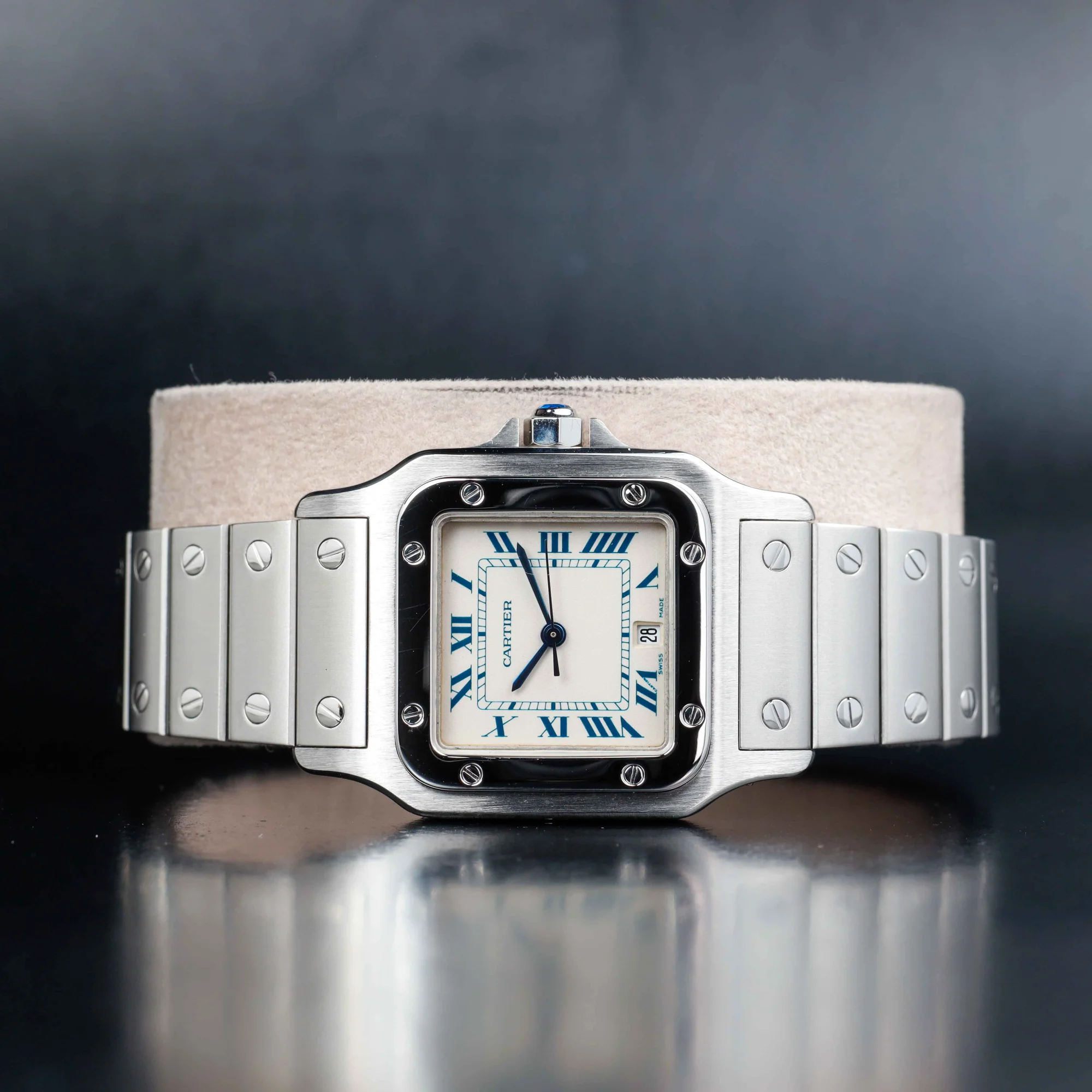 Cartier Santos Galbée stahl 2