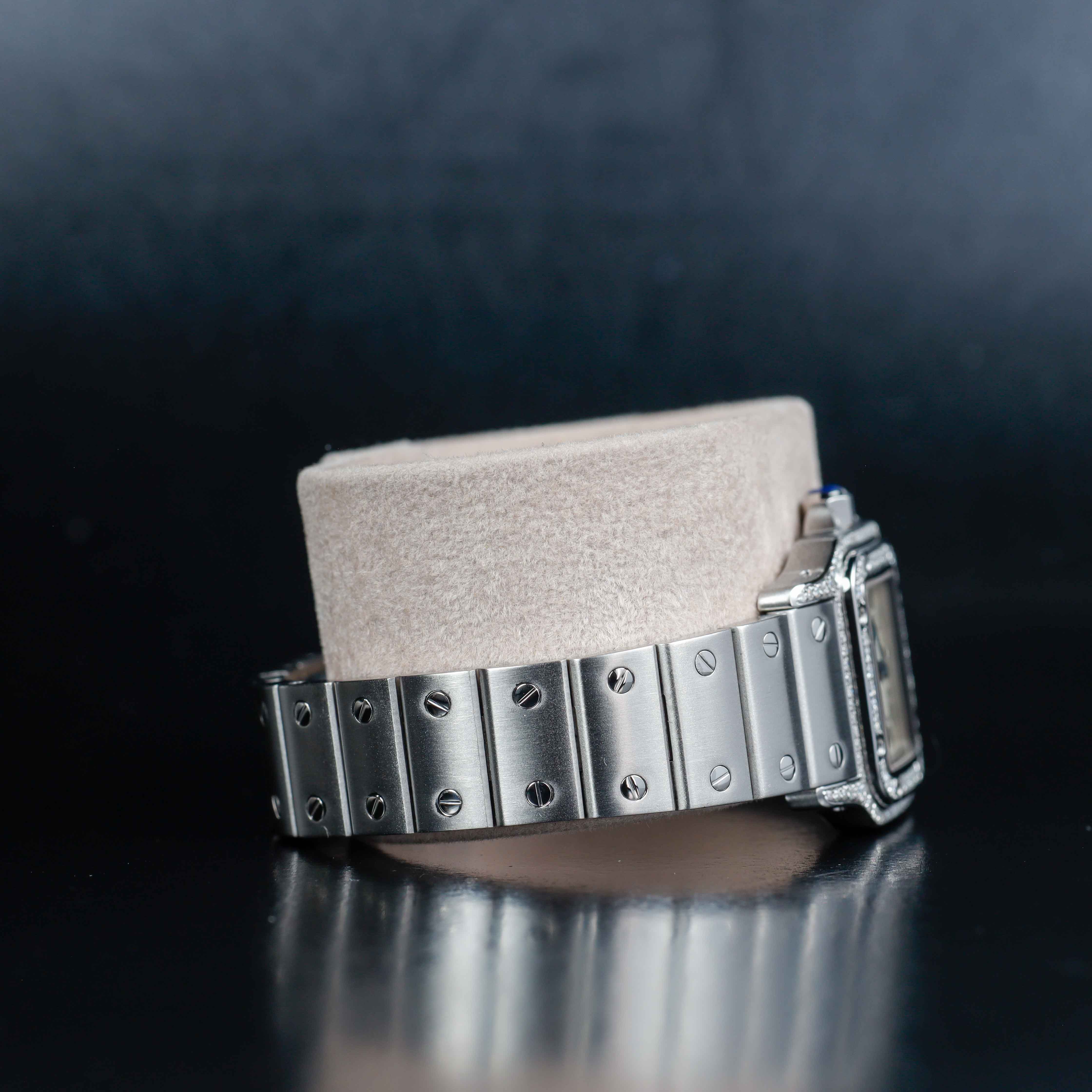 Cartier Santos GalbÉe With Natural Diamonds Customization acciaio 5