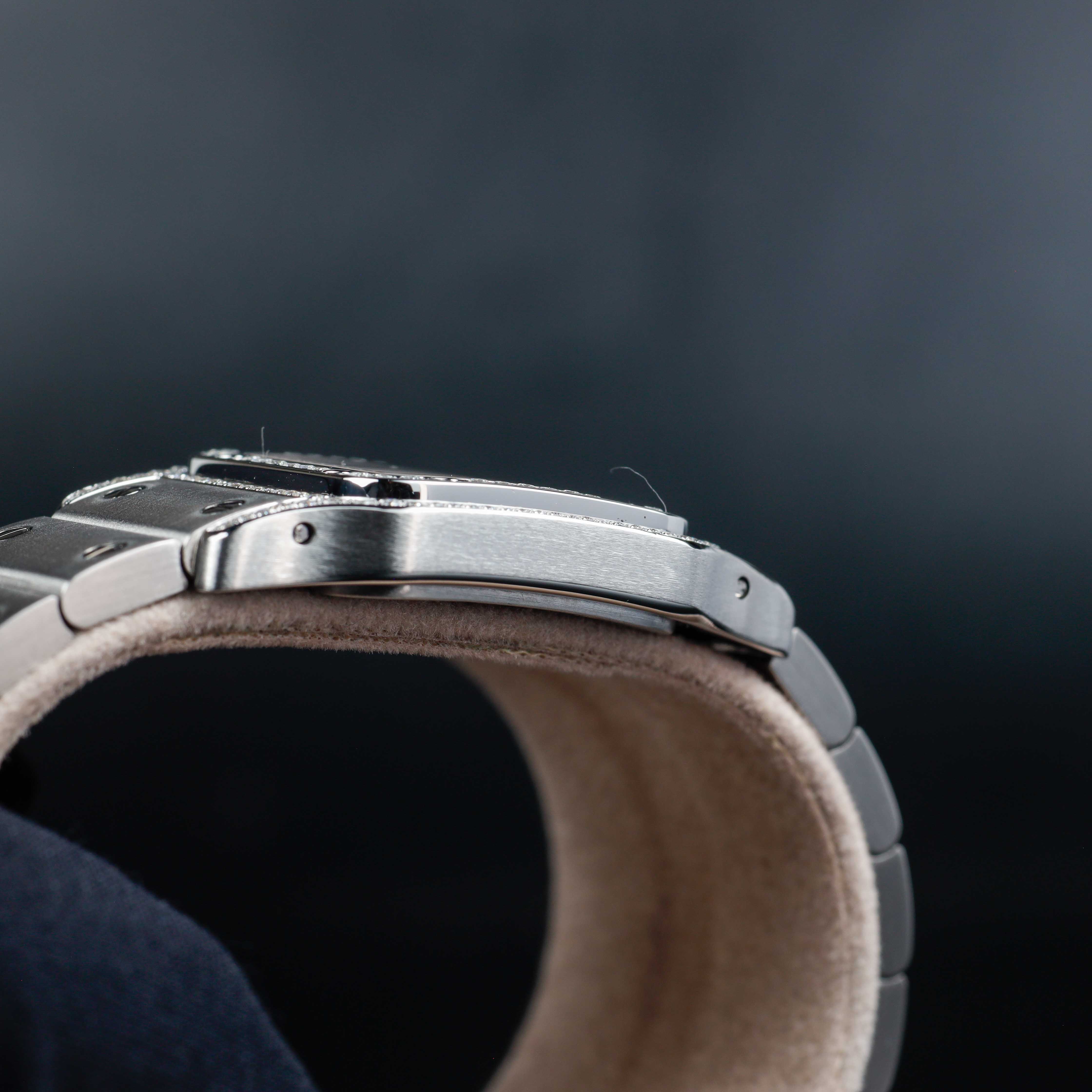 Cartier Santos GalbÉe With Natural Diamonds Customization acciaio 6