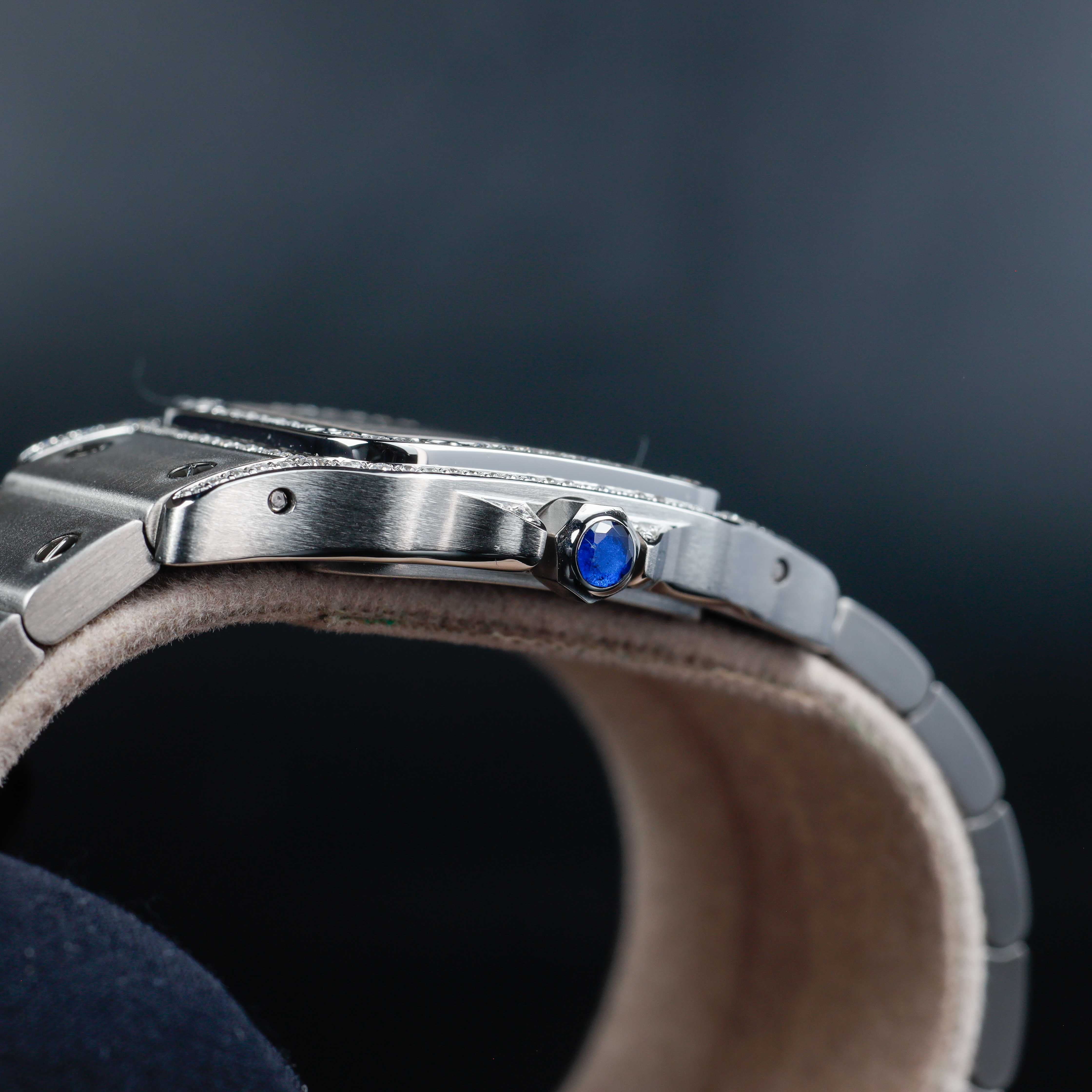 Cartier Santos GalbÉe With Natural Diamonds Customization acciaio 7