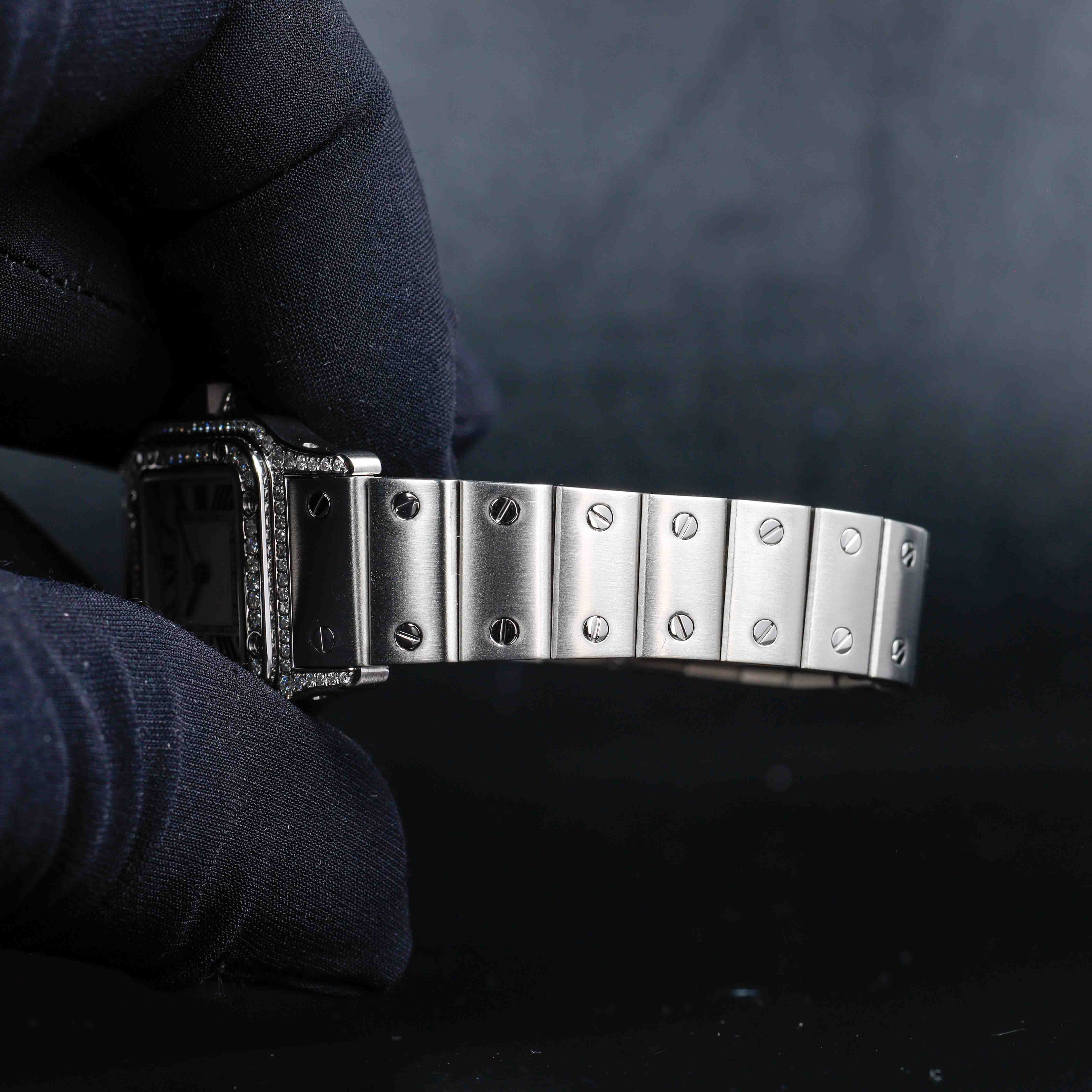 Cartier Santos GalbÉe With Natural Diamonds Customization acciaio 9