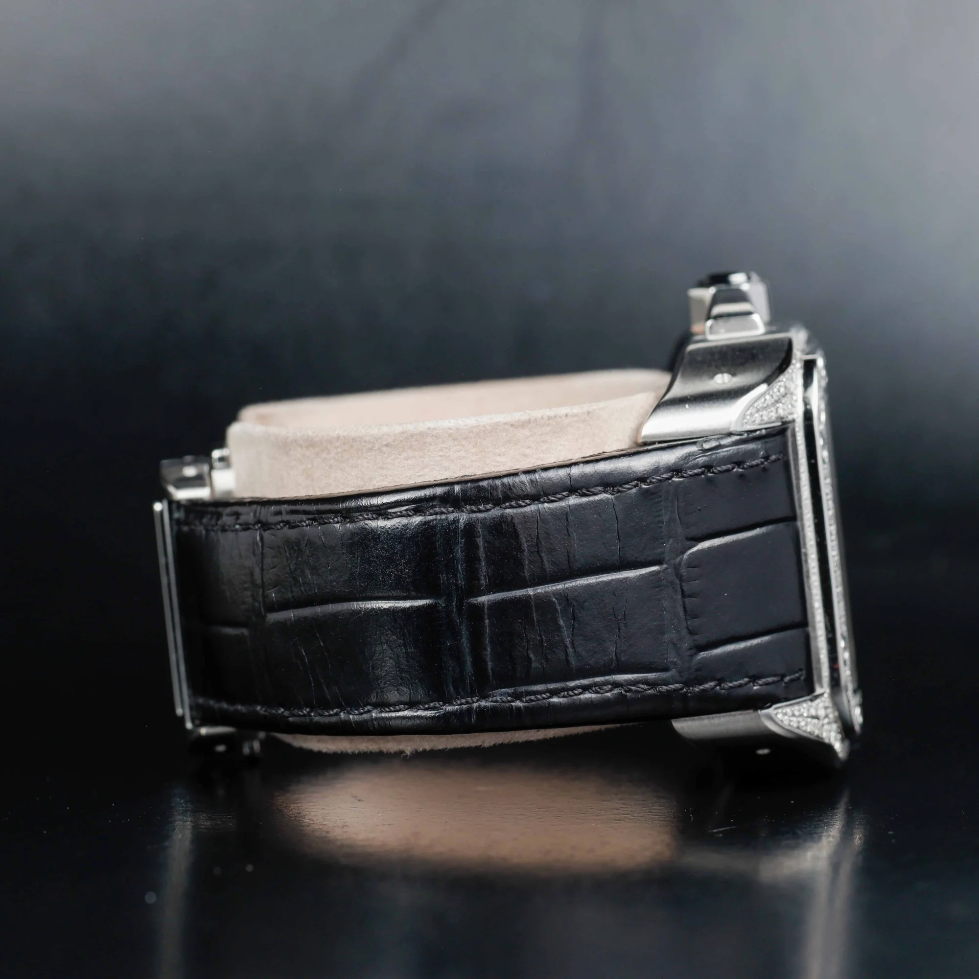 Cartier Santos 100 Xl Chronograph Mit Natürlichen Diamanten Personalisierung stahl 5