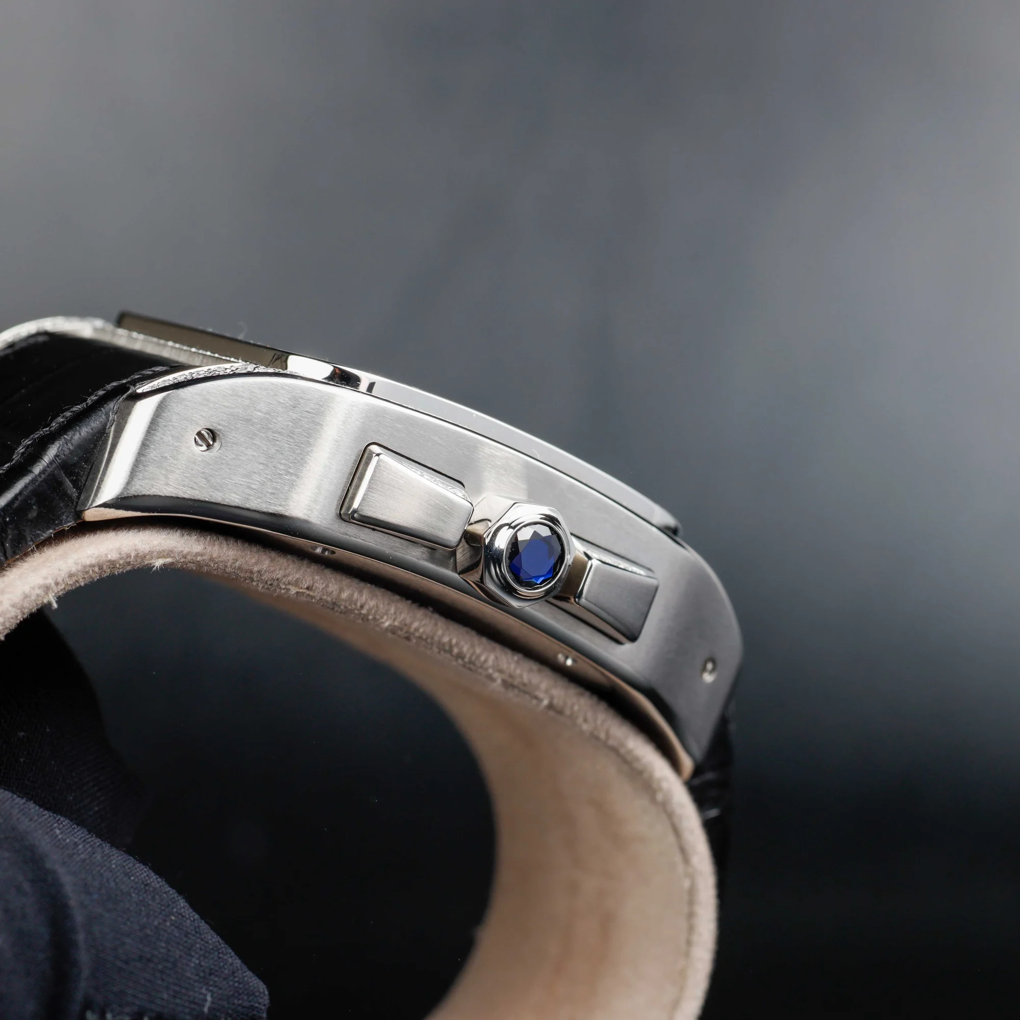 Cartier Santos 100 Xl Chronograph Mit Natürlichen Diamanten Personalisierung stahl 7