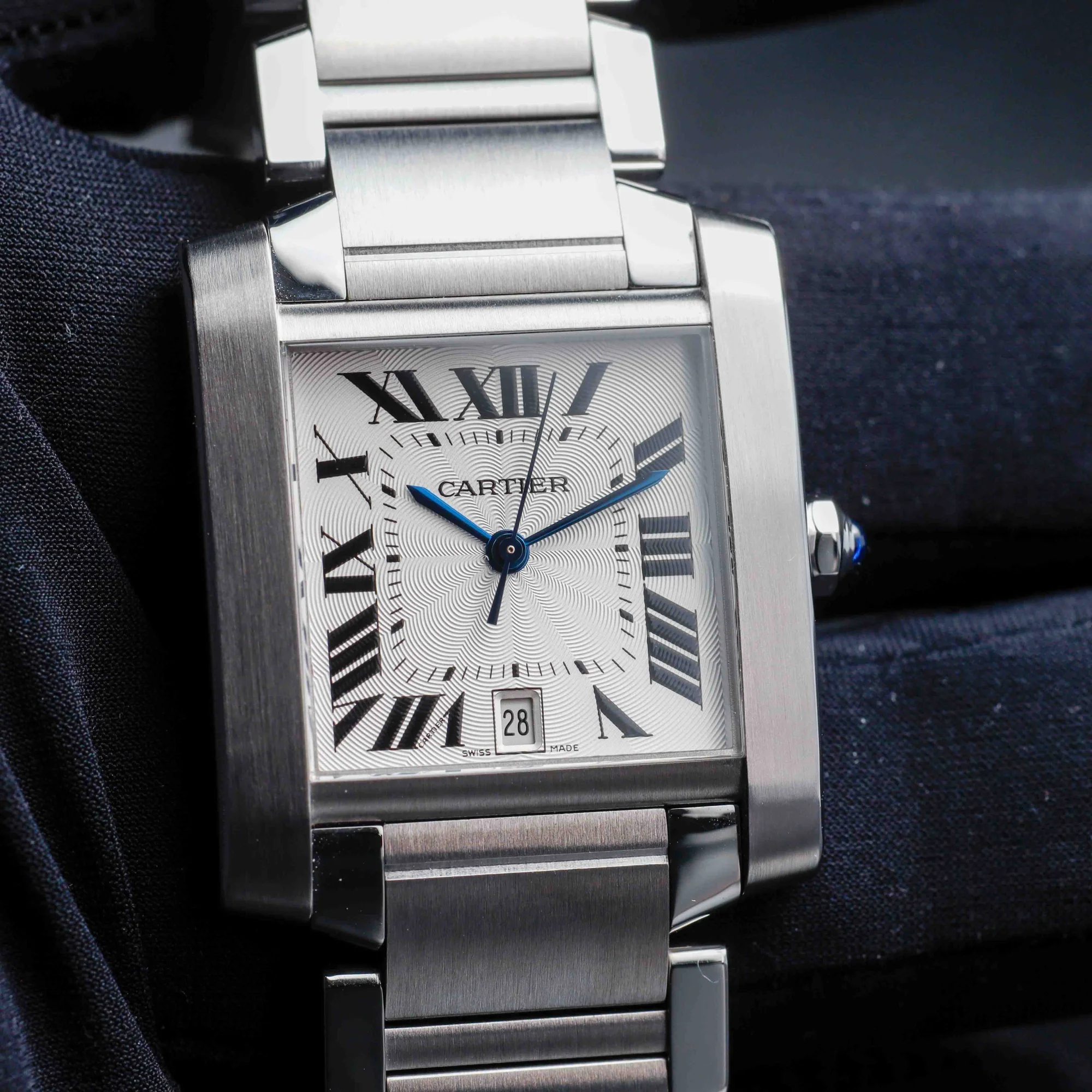 Cartier Tank Française acier 10