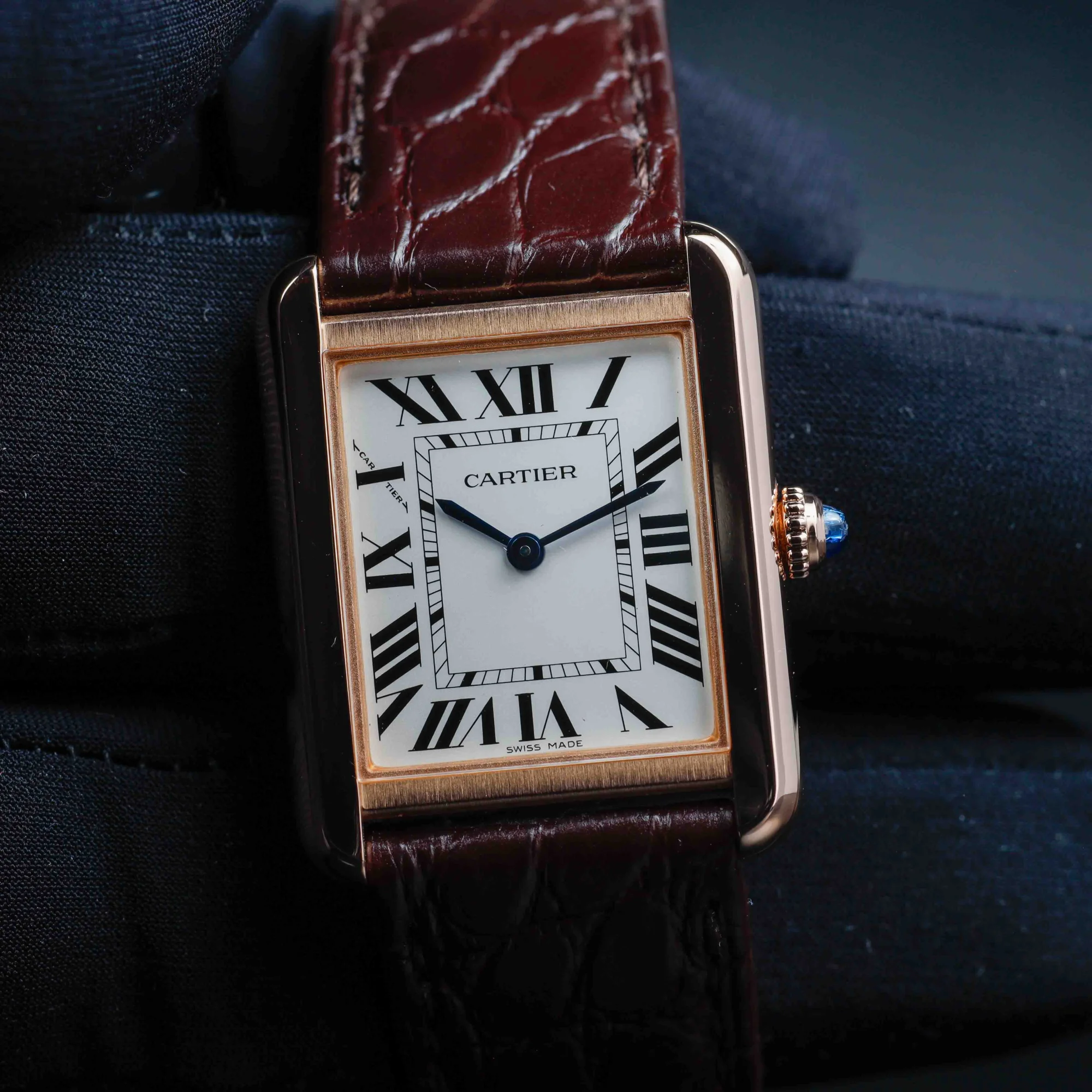 Cartier Tank Solo oro rosa 8