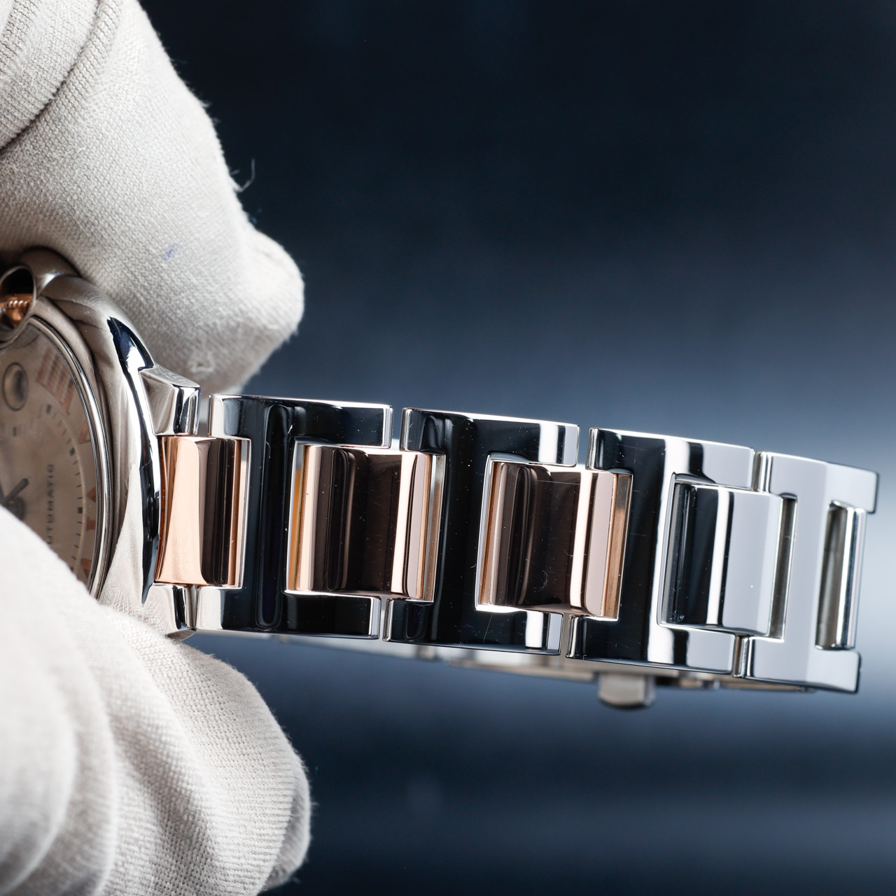 Cartier Ballon Bleu acciaio/oro rosa 9