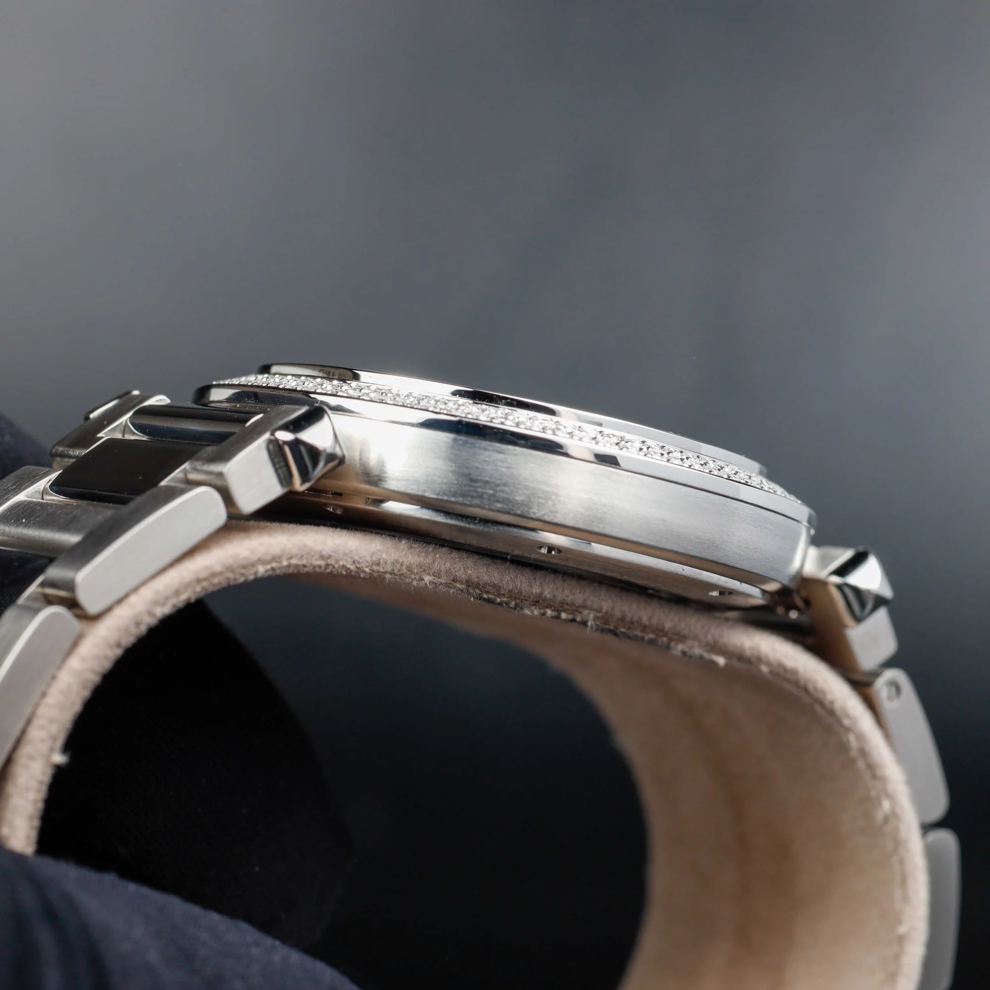 Cartier Pasha Mit Natürlichen Diamanten Nach Maß stahl 6