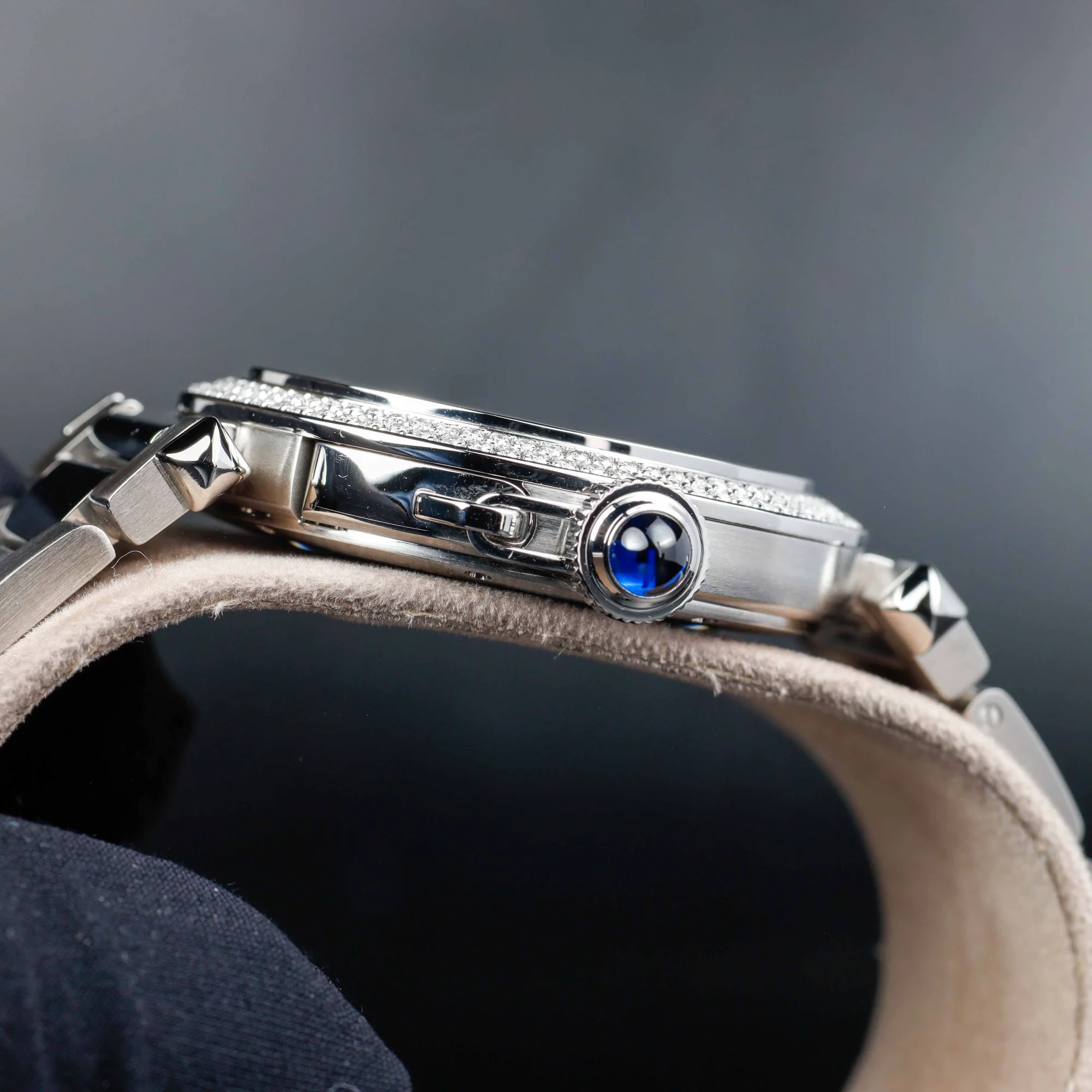 Cartier Pasha Mit Natürlichen Diamanten Nach Maß stahl 7