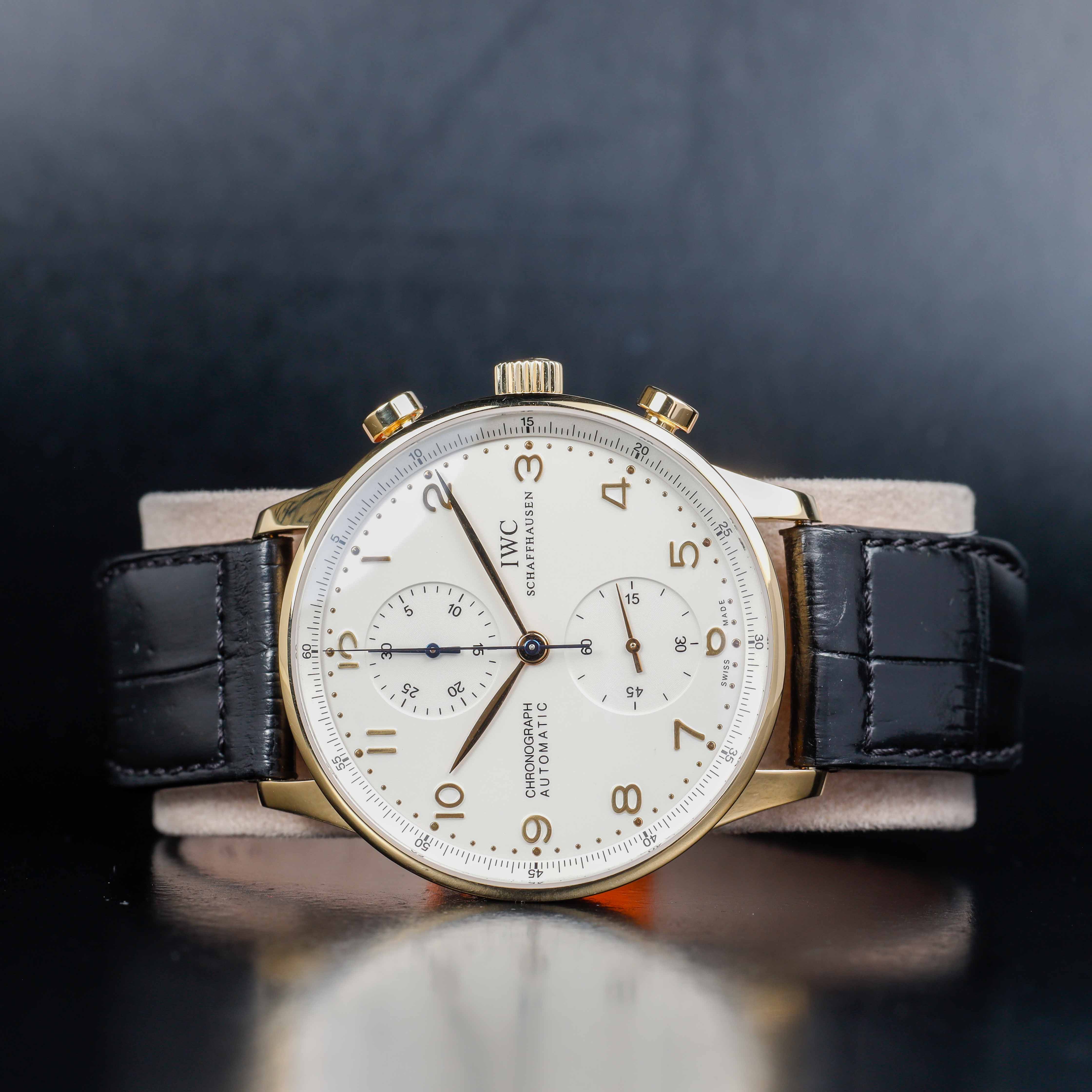 IWC Portugiesischer Chronograph gelbgold 2