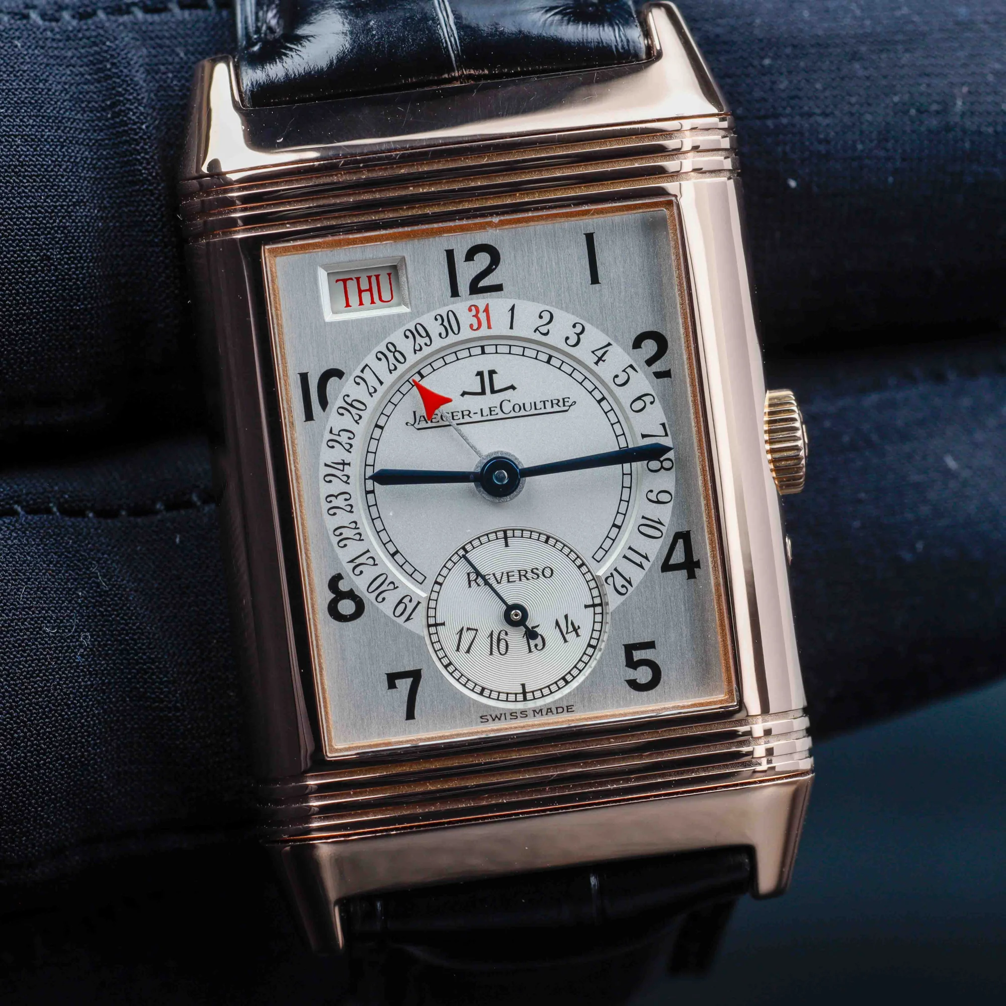 Jaeger-LeCoultre Reverso Calendar Date oro rosa 8