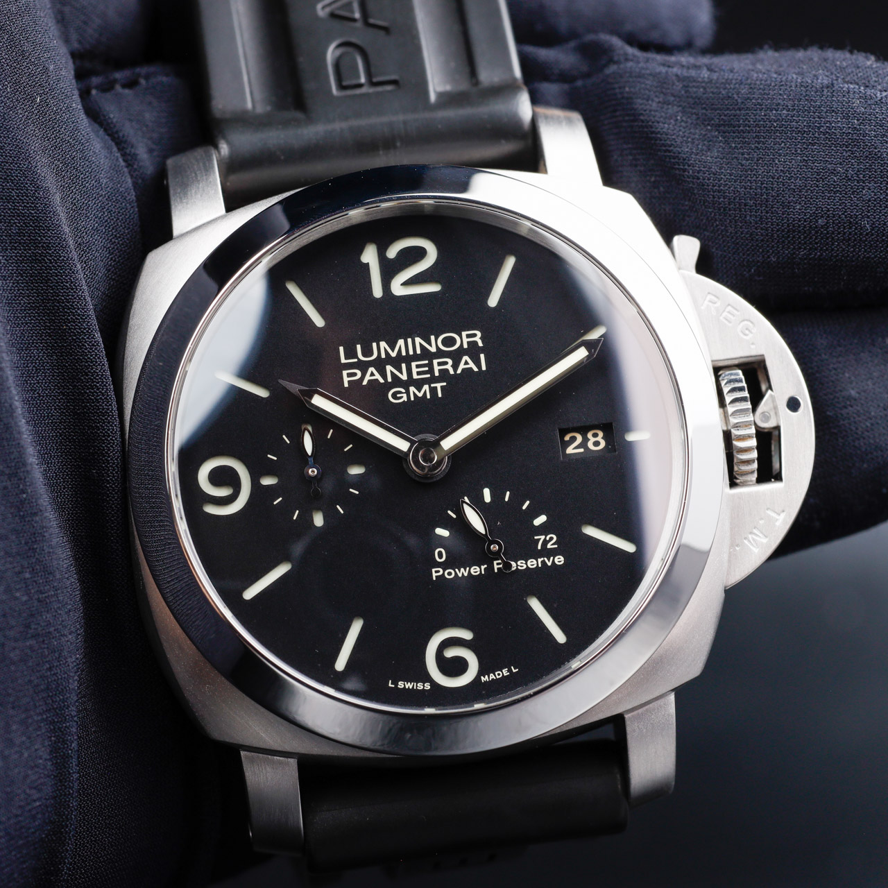 Panerai Luminor 1950 3 Days Gmt Power Reserve Automatic acier 8