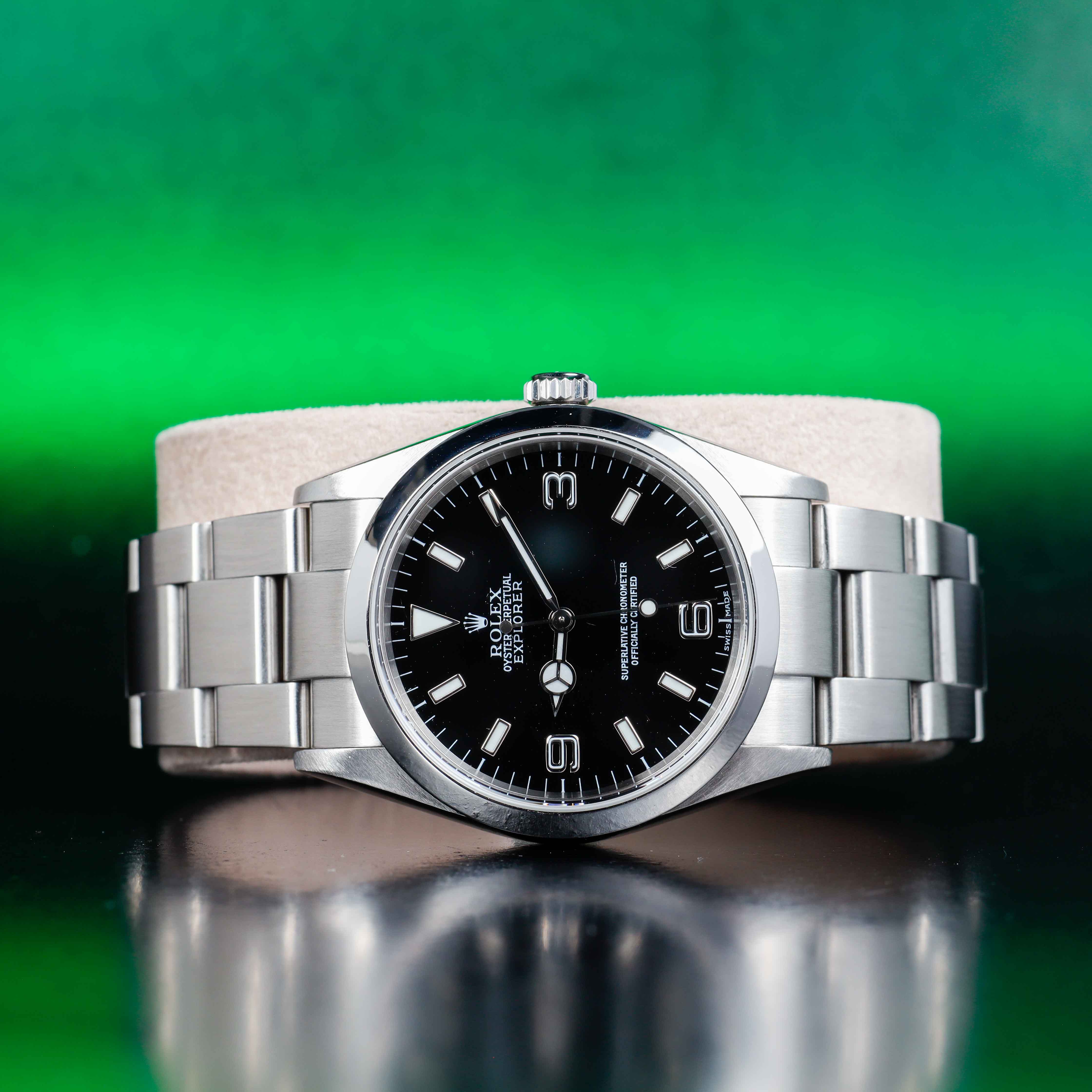 Rolex Explorer 36 rrr acciaio