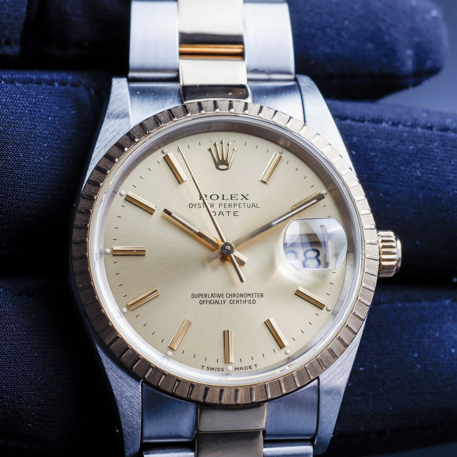 Rolex Oyster Perpetual Date 34 stahl/gelbgold 8