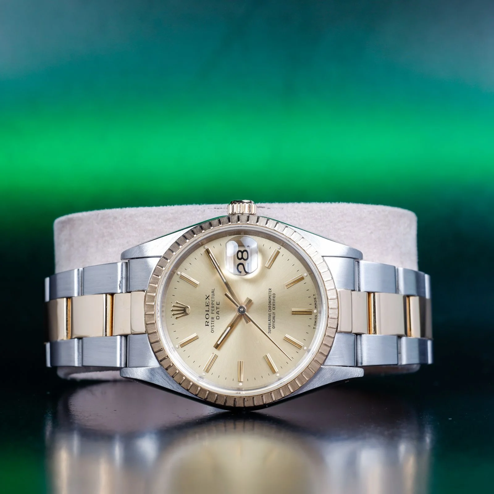 Rolex Oyster Perpetual Date 34 stahl/gelbgold