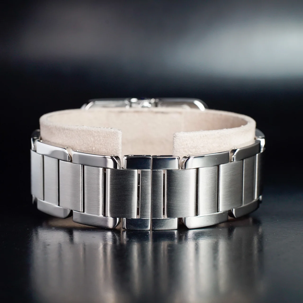 Cartier Tank Anglaise Xl acciaio 4