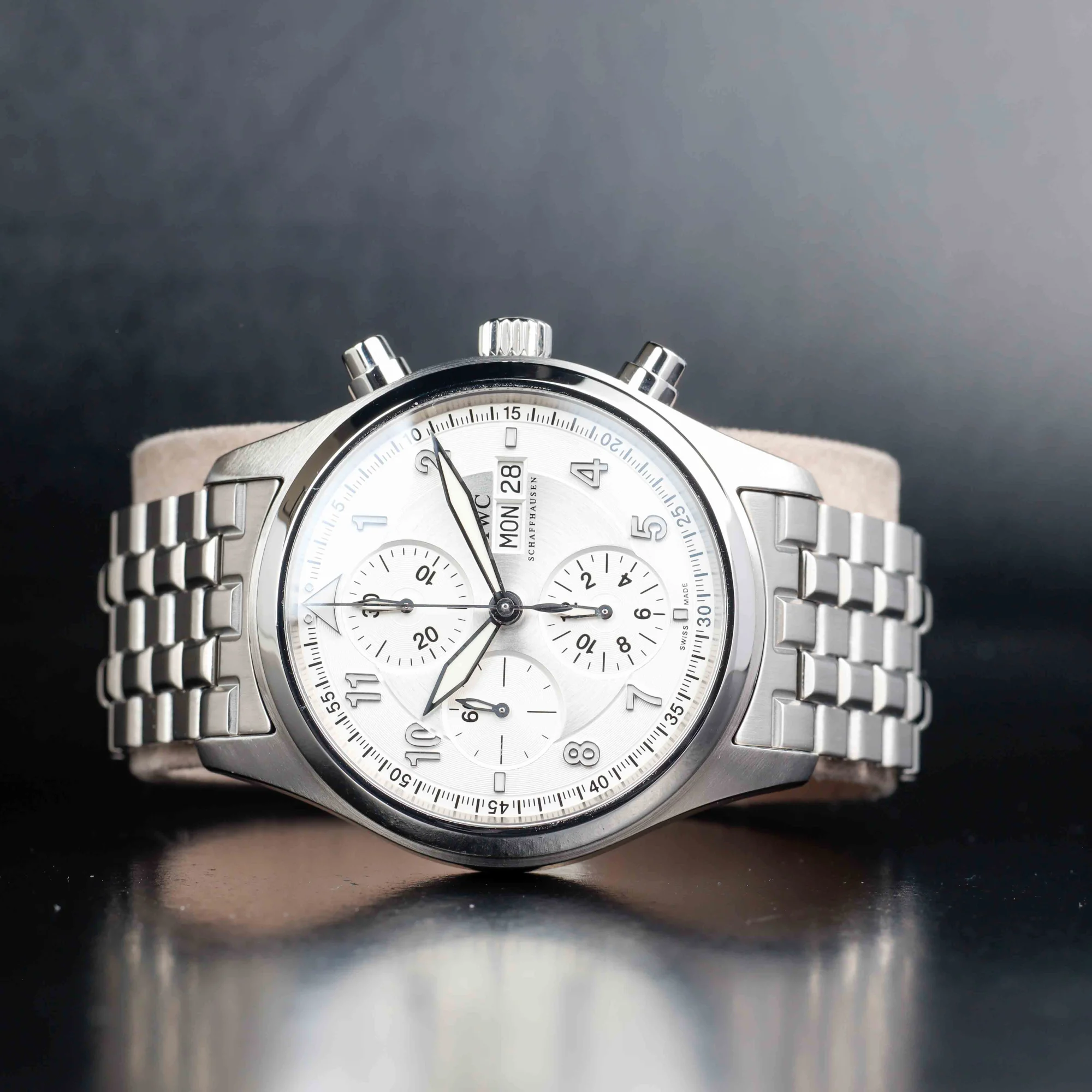 IWC Pilot Spitfire Chronograph acciaio 2