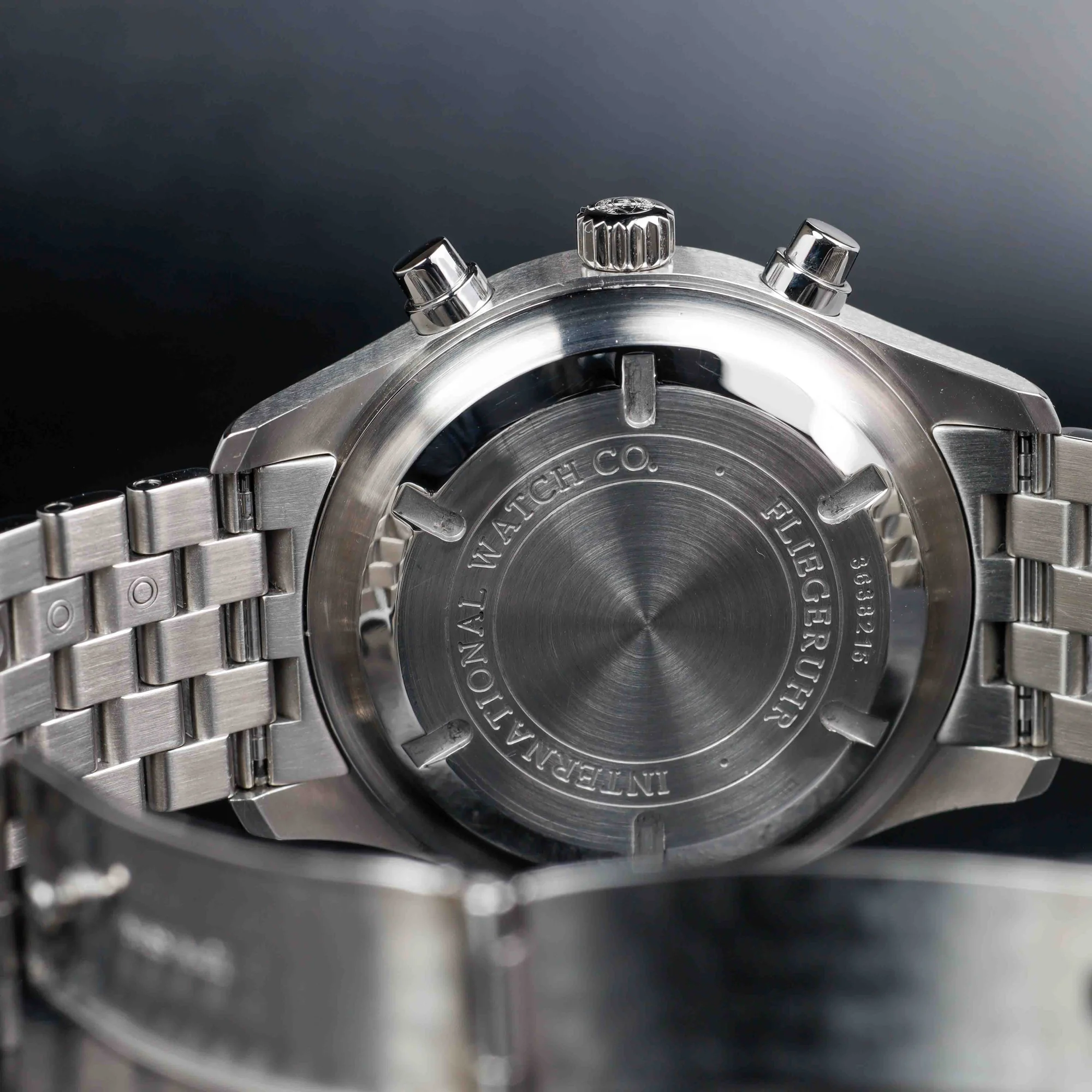 IWC Pilot Spitfire Chronograph acciaio 11