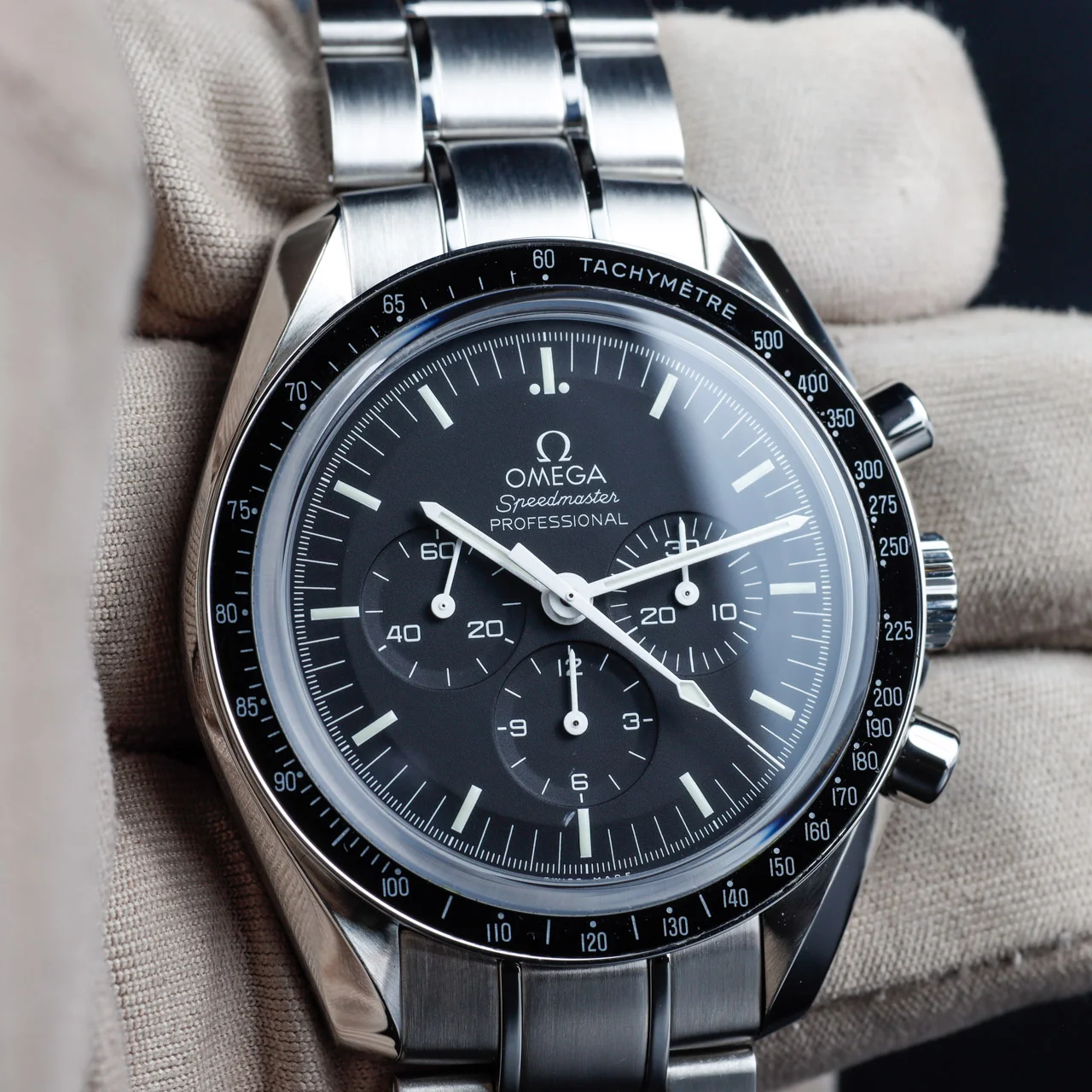 Omega Speedmaster Professional Monduhr stahl 10