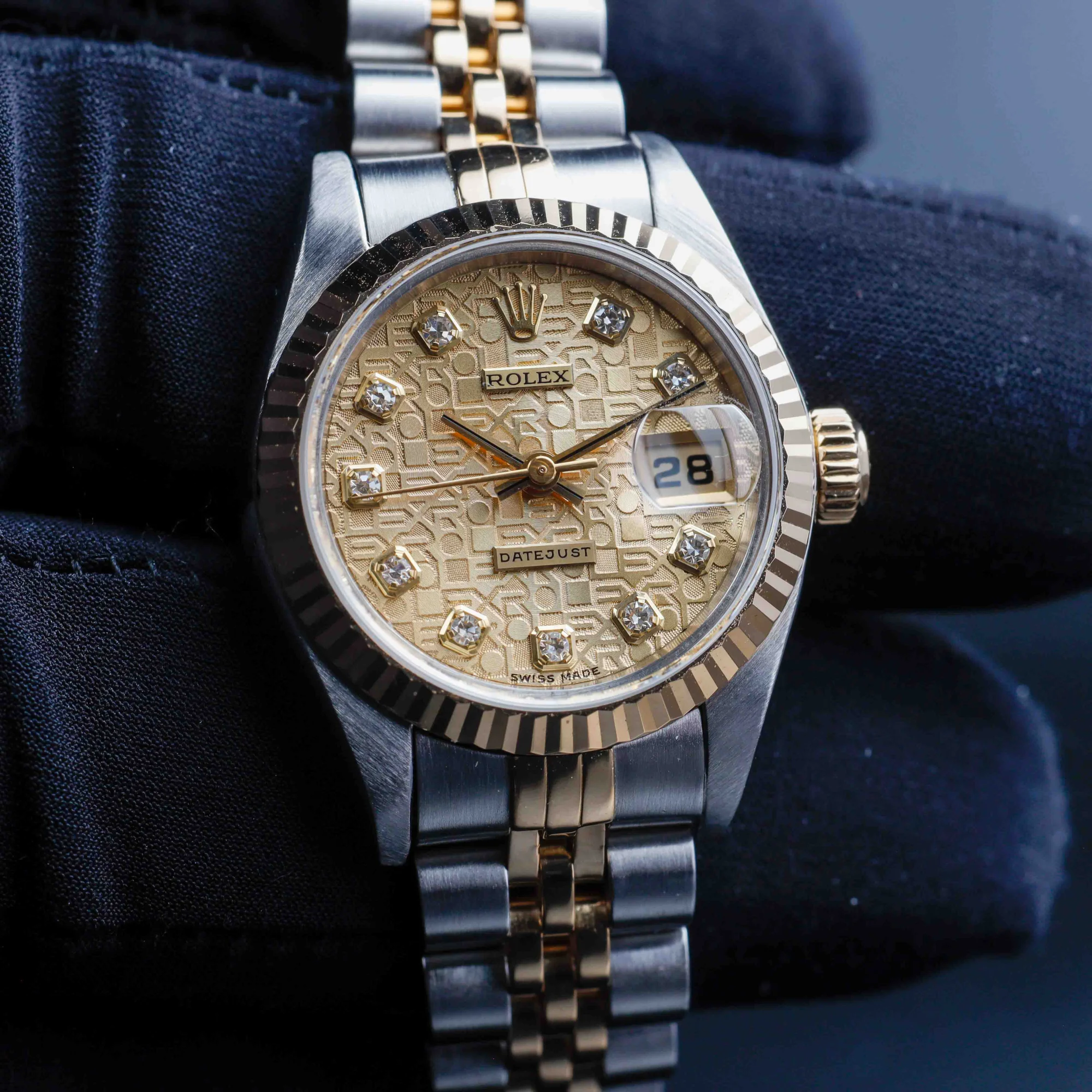 Rolex Dame-datejust 26 stahl/gelbgold 10