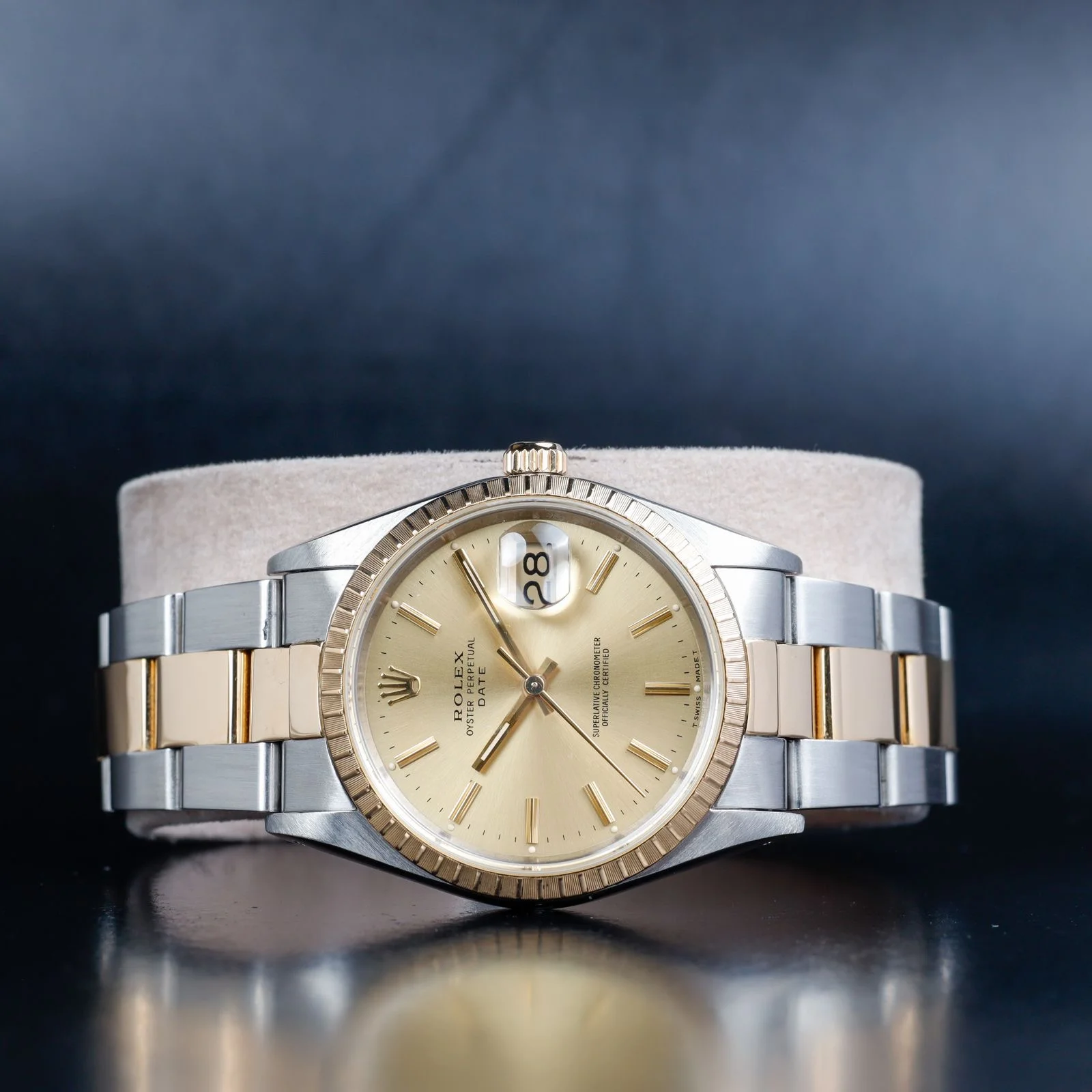 Rolex Oyster Perpetual Date 34 stahl/gelbgold 2