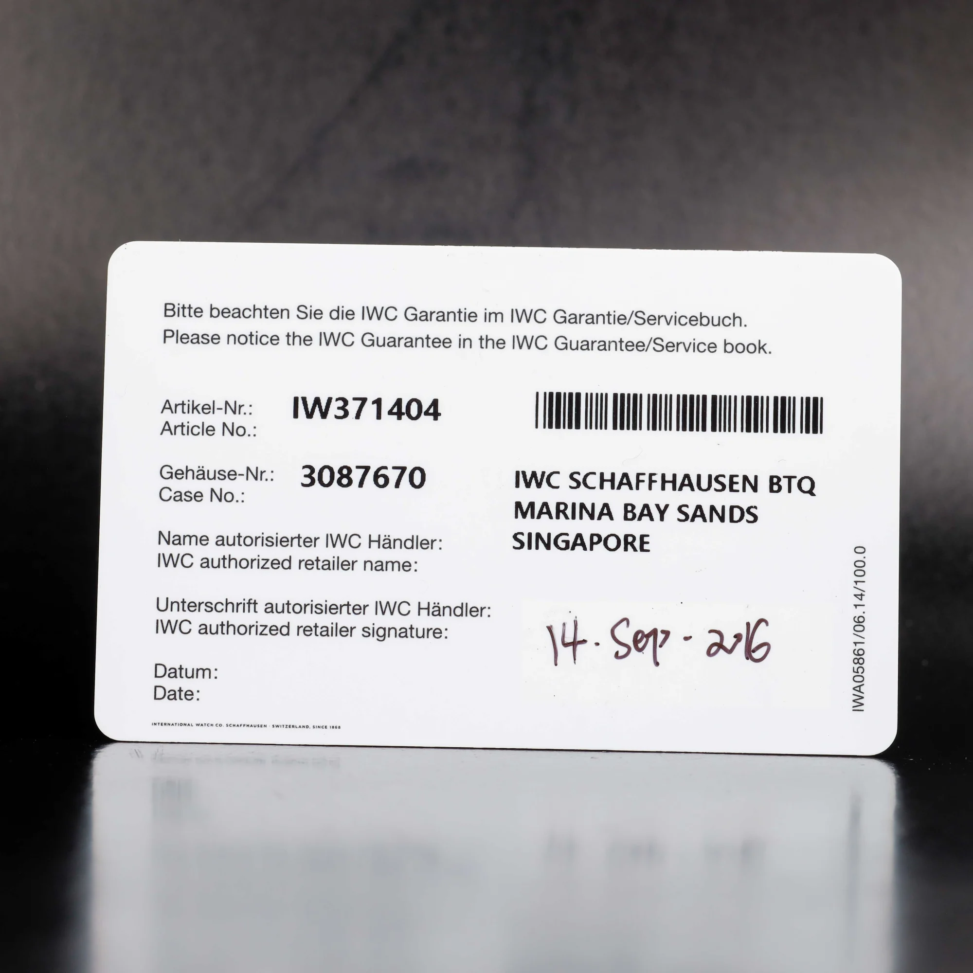 IWC Chronographe Portugais acier 14