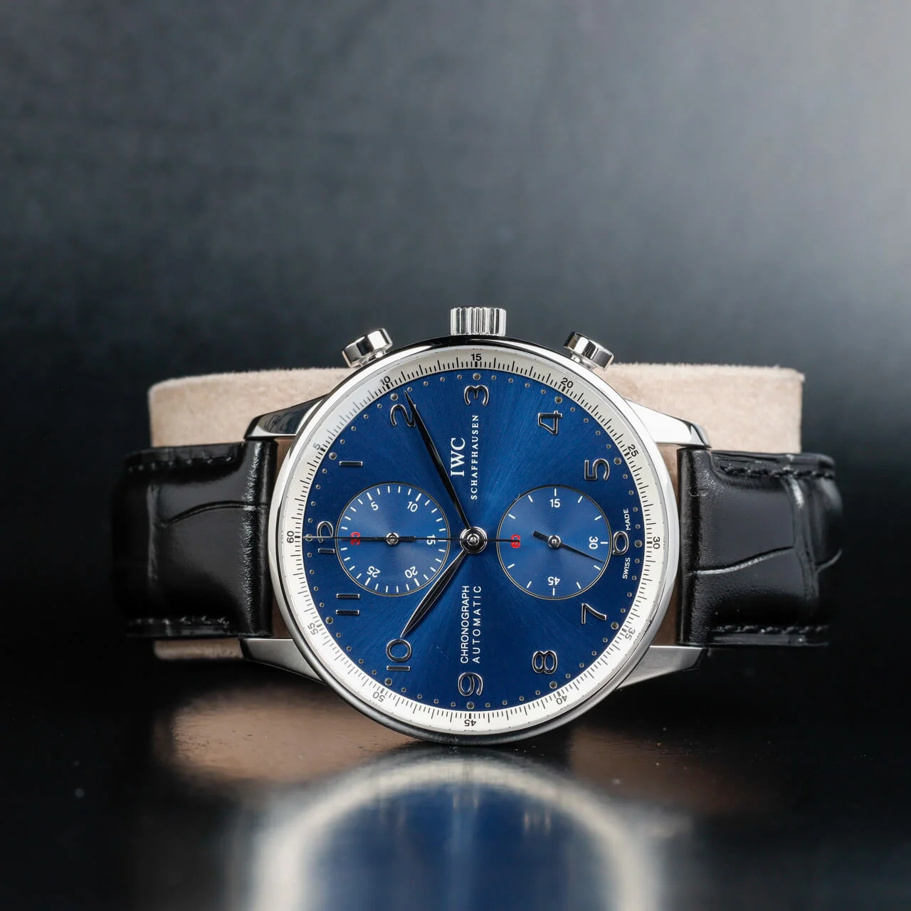 IWC Portugiesischer Chronograph laureus stahl 2