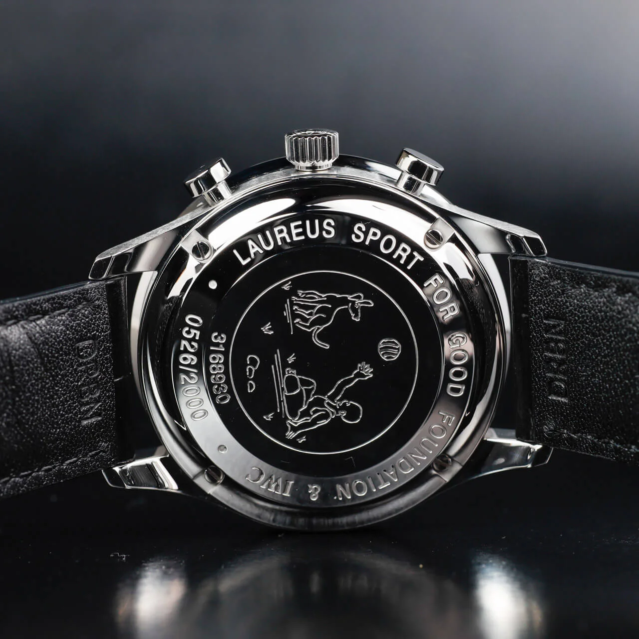 IWC Portugiesischer Chronograph laureus stahl 9