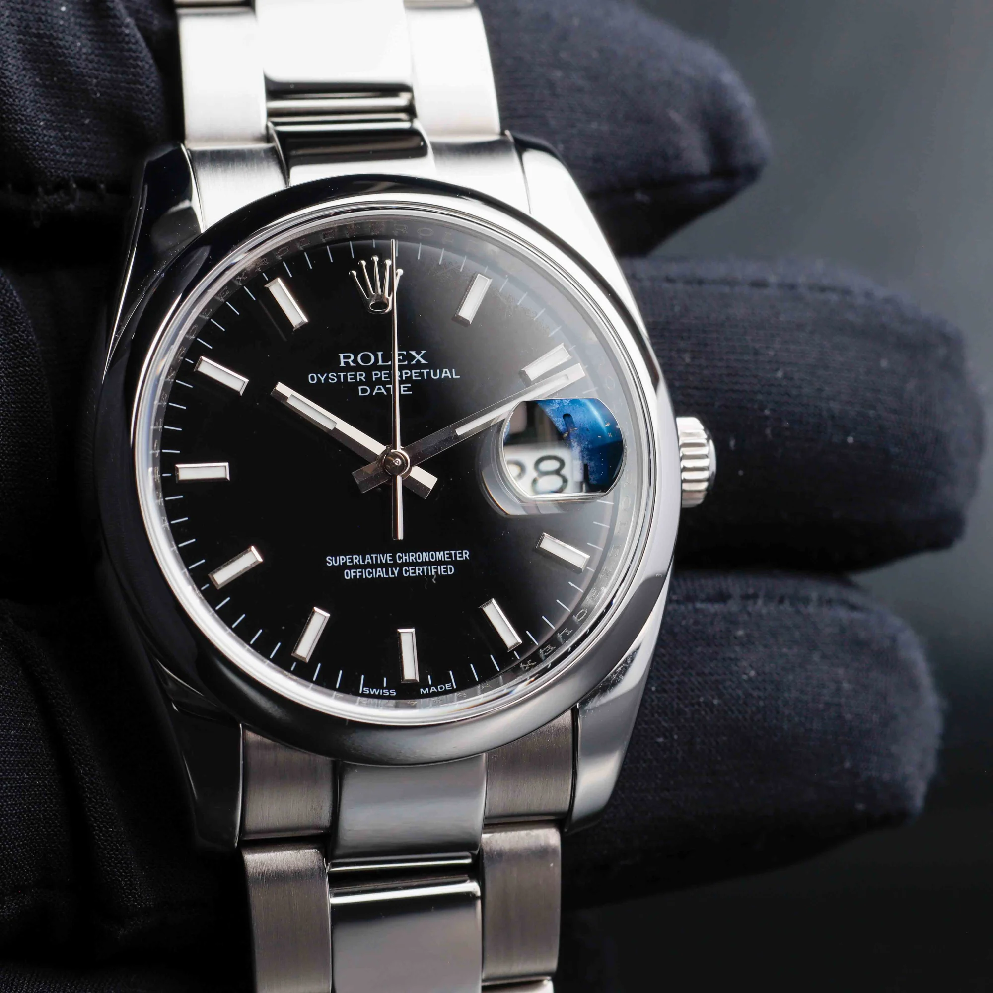 Rolex Oyster Perpetual Date 34 stahl 10