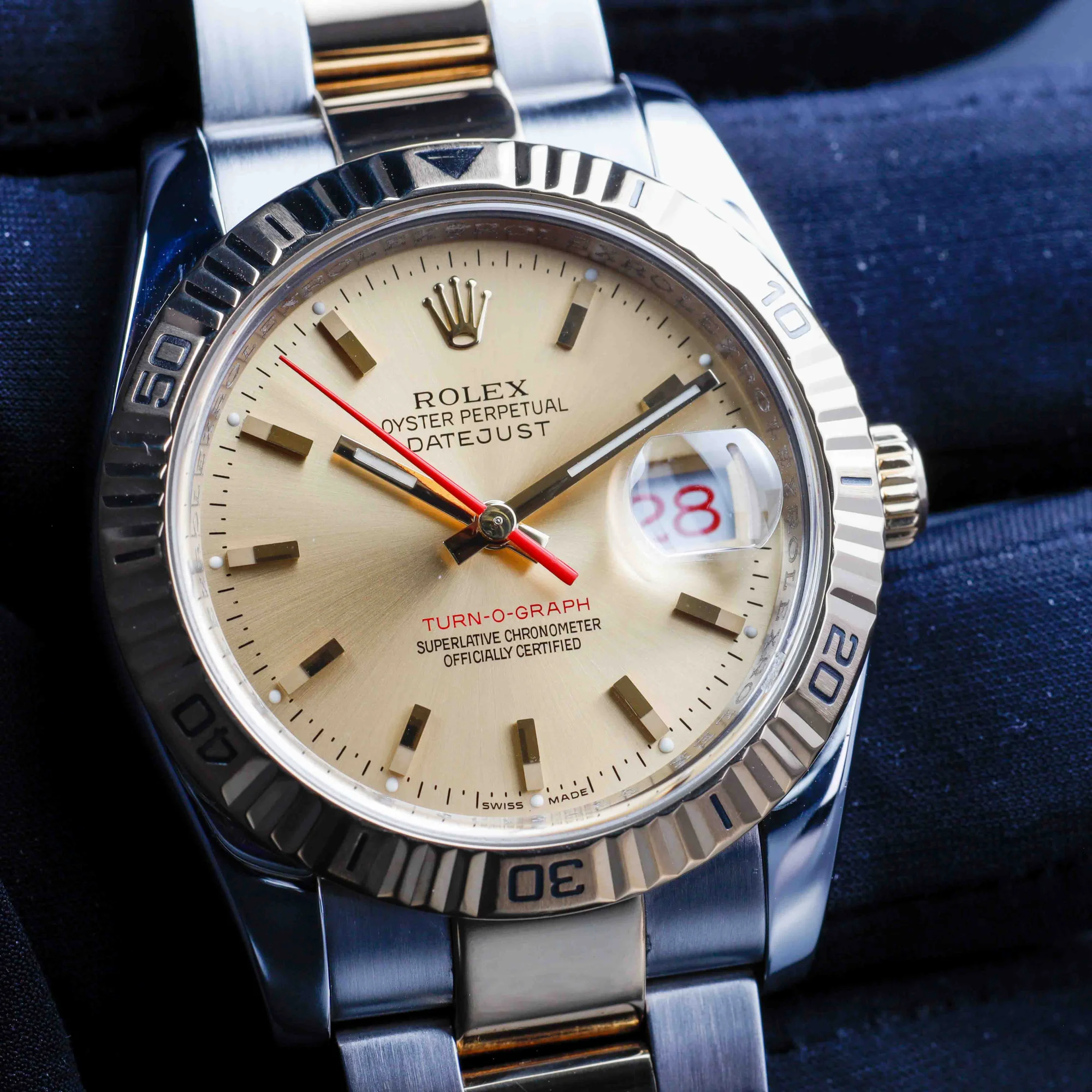 Rolex Datejust Turn-o-graph stahl/gelbgold 10