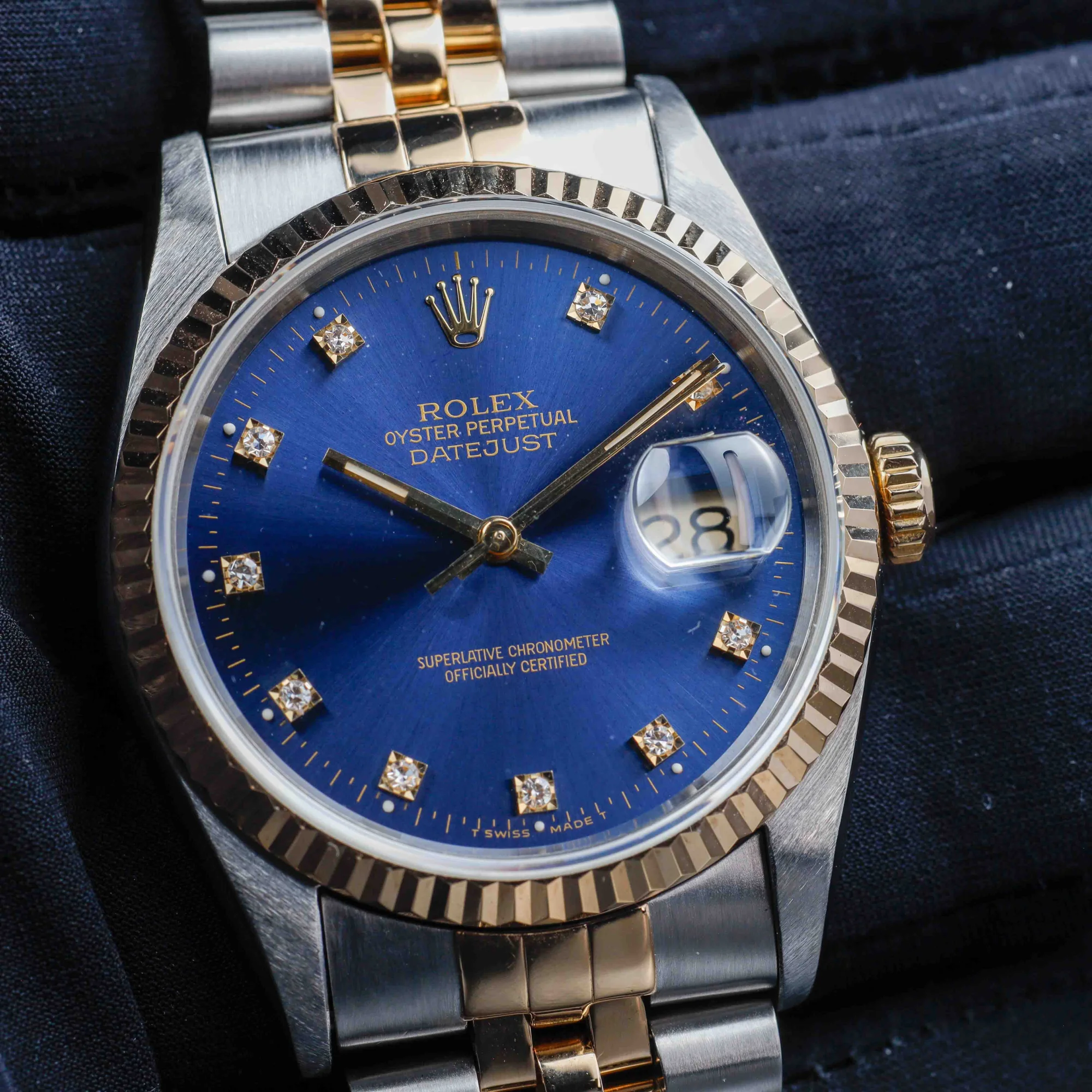 Rolex Datumjust 36 stahl/gelbgold 9